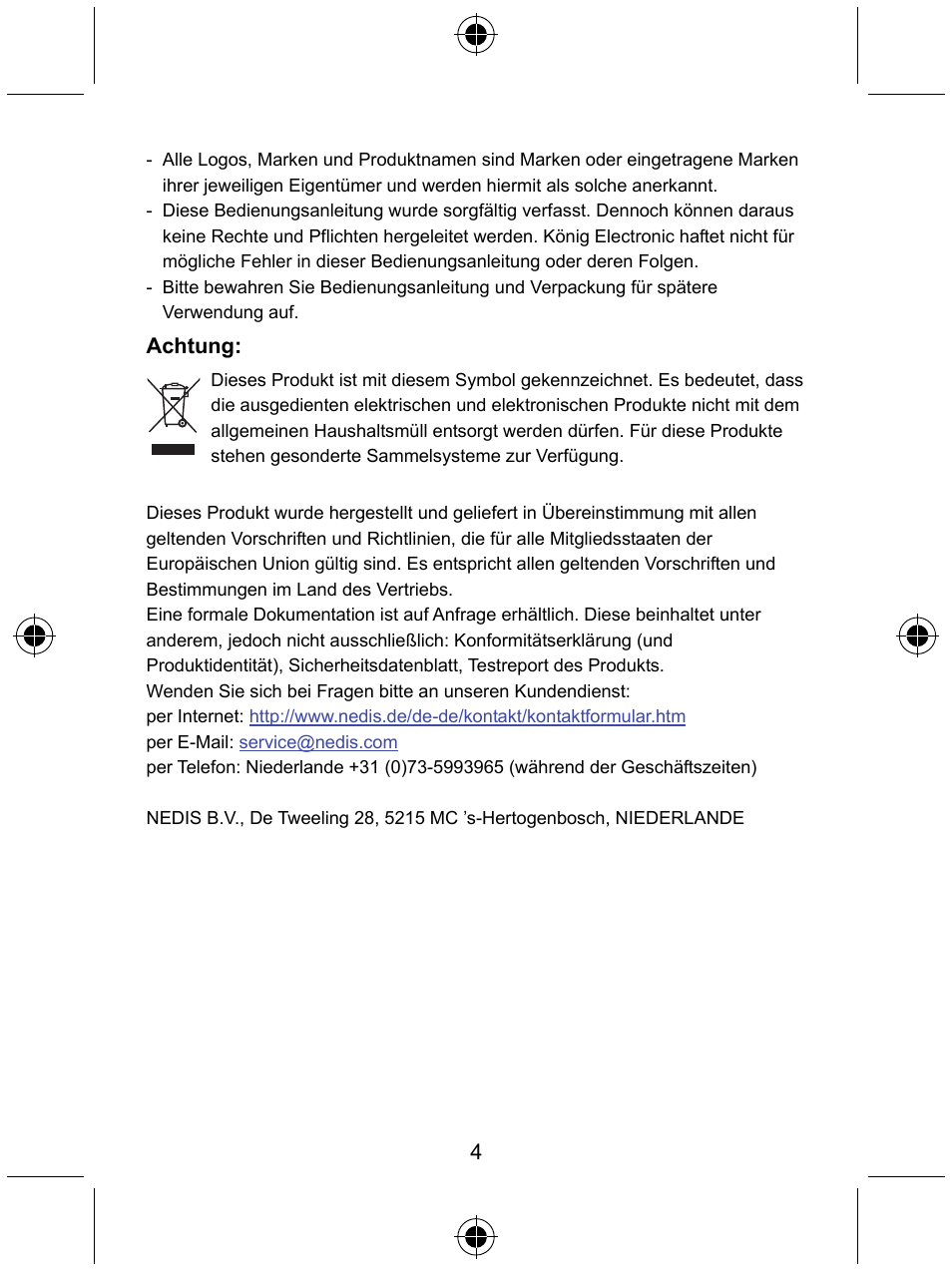 Konig Electronic Micro Bluetooth version 4.0 dongle User Manual | Page 4 / 24