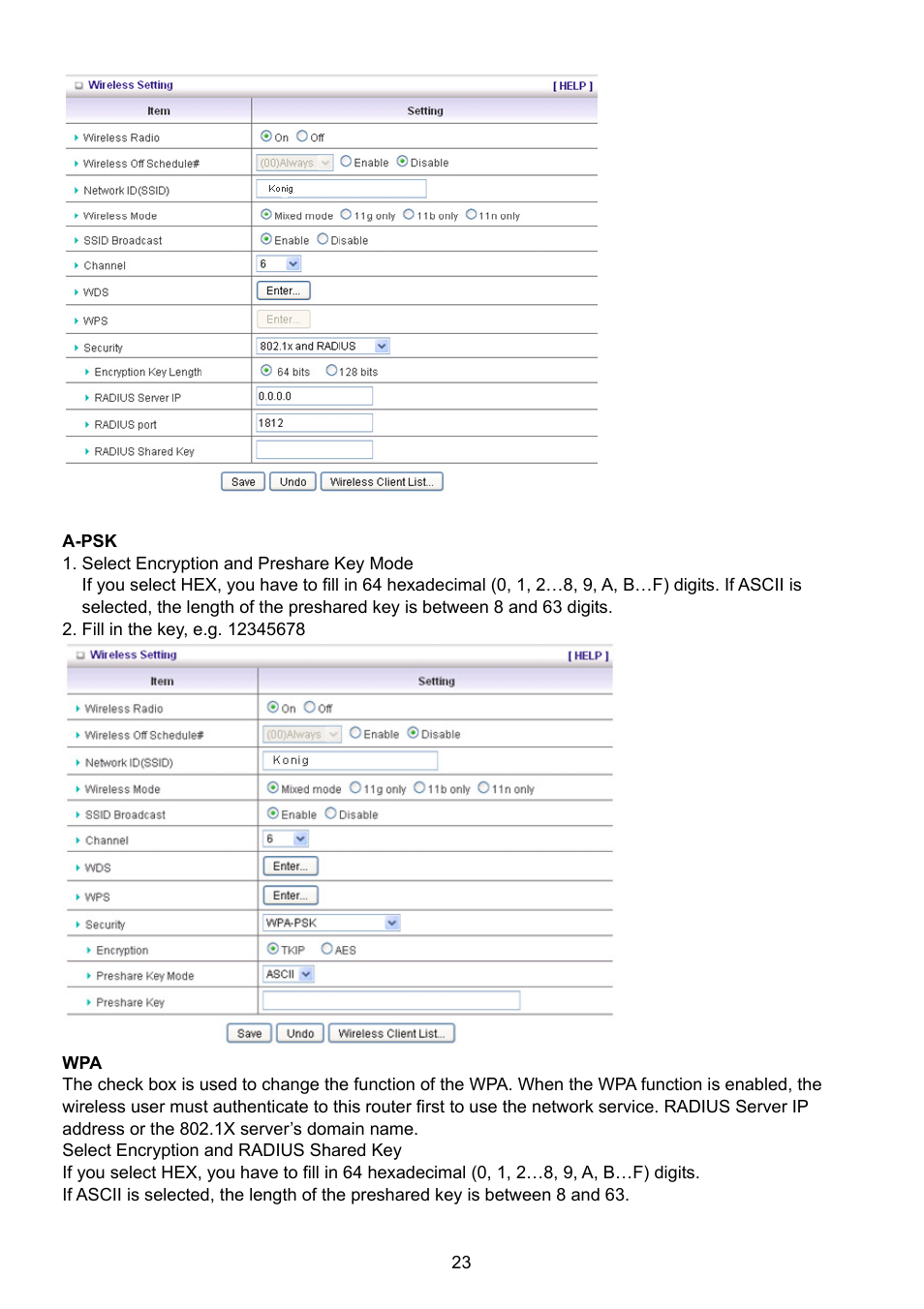 Konig Electronic WLAN router 300 Mbps User Manual | Page 23 / 722