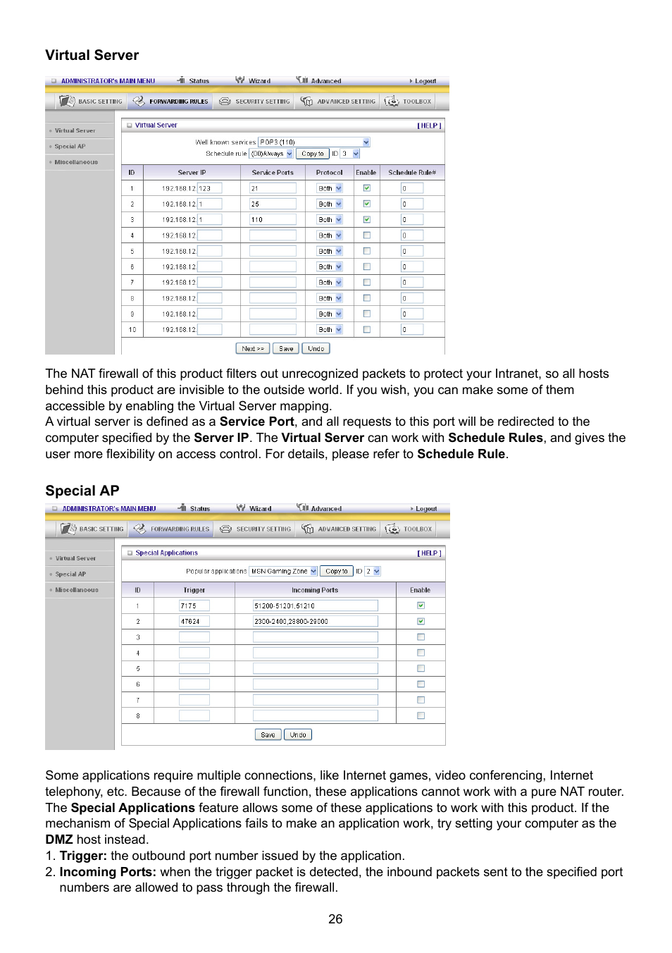 Konig Electronic WLAN router 300 Mbps User Manual | Page 26 / 722