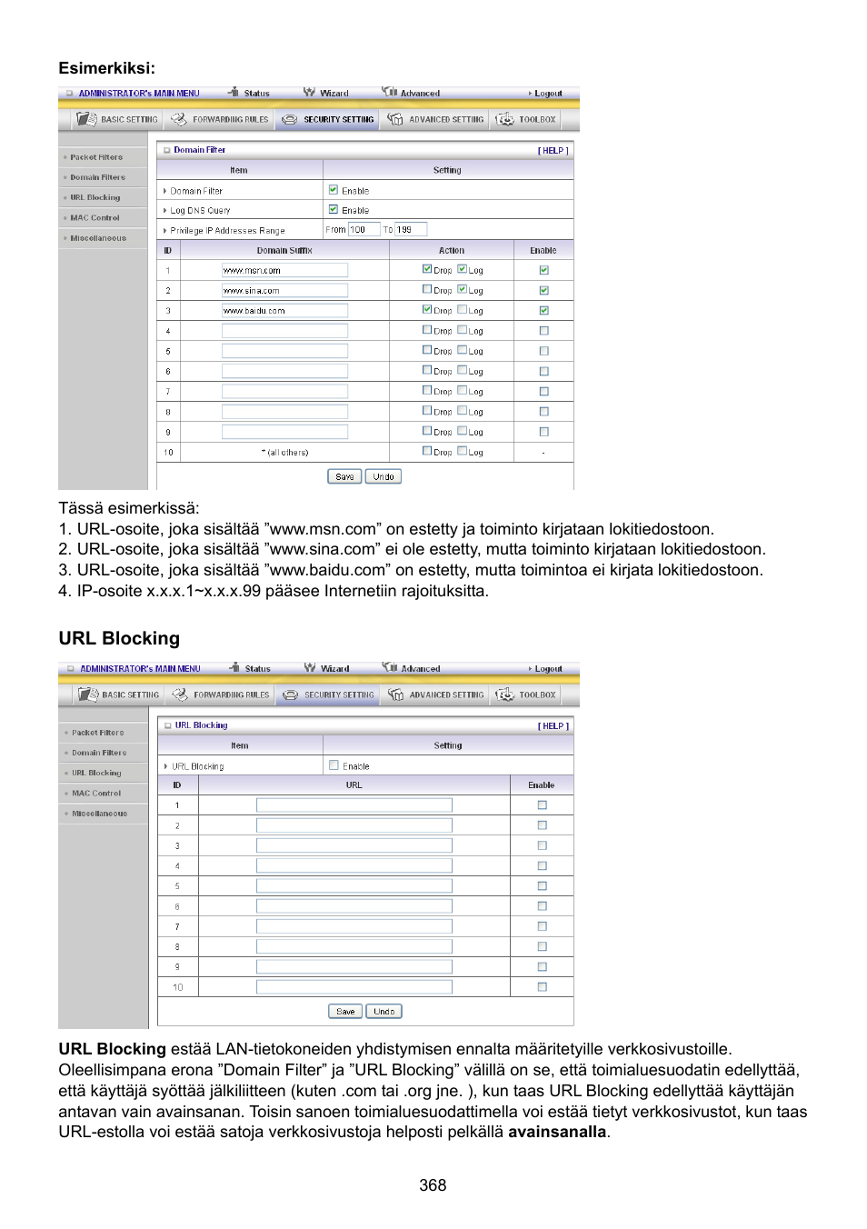 Konig Electronic WLAN router 300 Mbps User Manual | Page 368 / 722