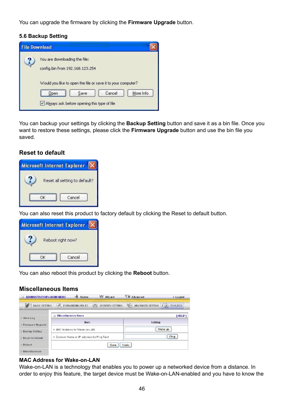 Konig Electronic WLAN router 300 Mbps User Manual | Page 46 / 722