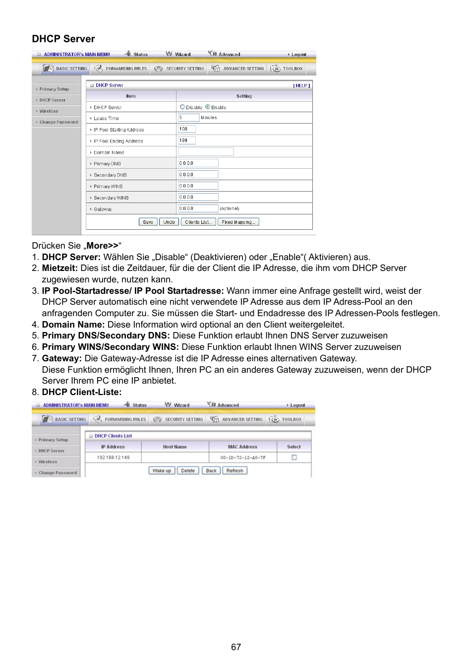 Konig Electronic WLAN router 300 Mbps User Manual | Page 67 / 722