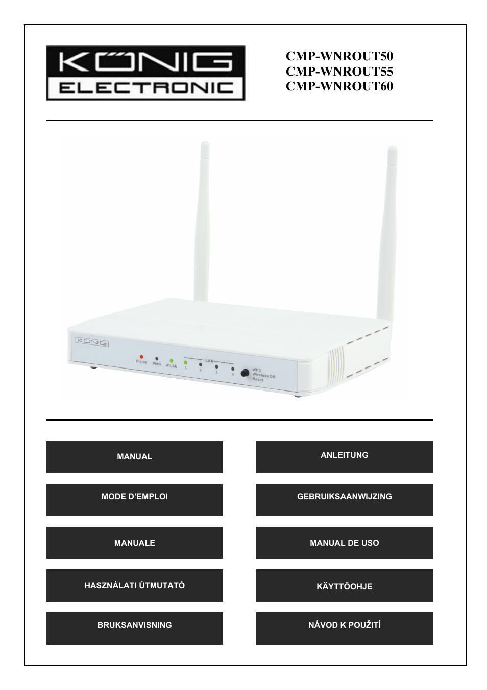 Konig Electronic WLAN router 300 Mbps User Manual | 56 pages