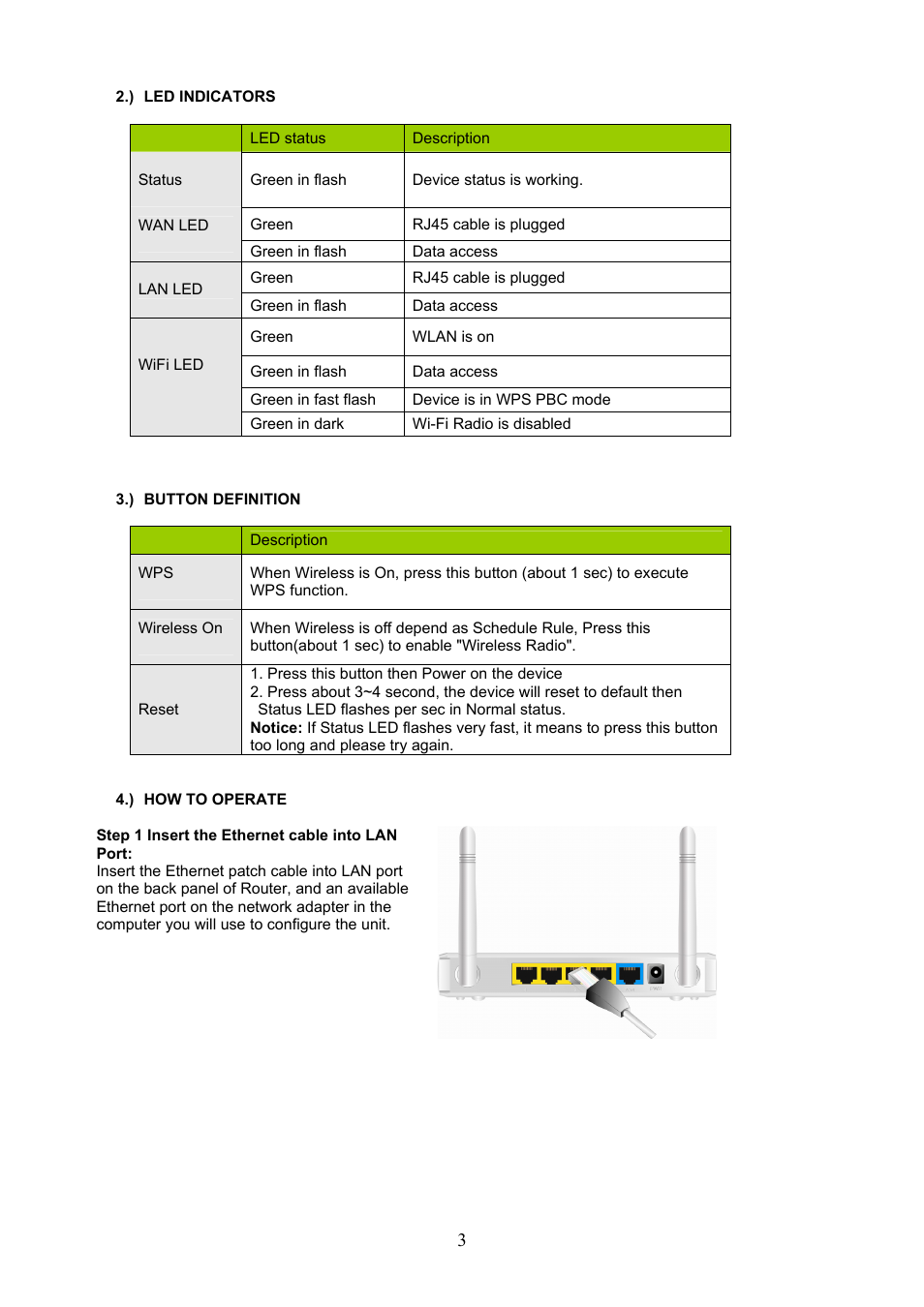 Konig Electronic WLAN router 300 Mbps User Manual | Page 3 / 56