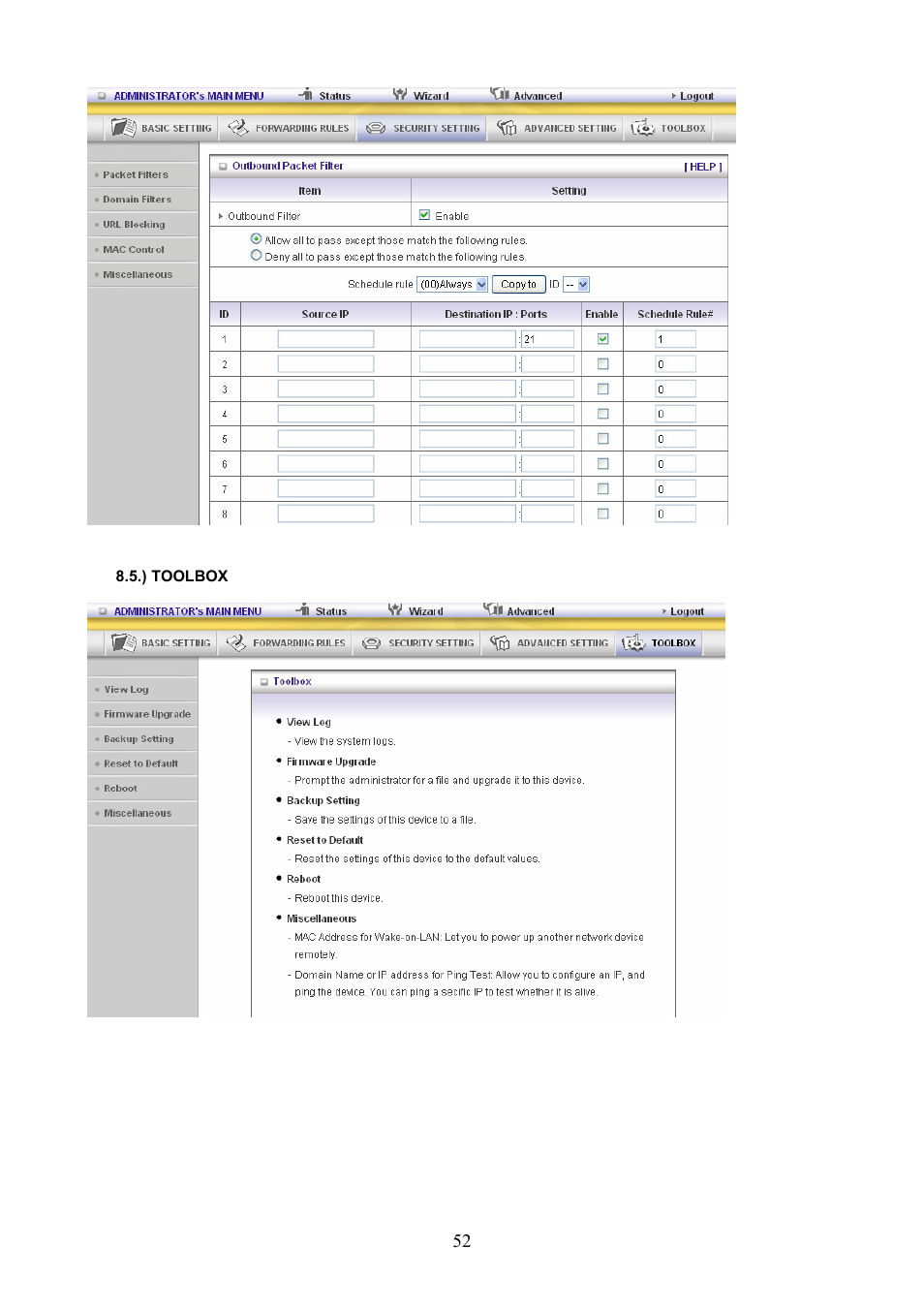 Konig Electronic WLAN router 300 Mbps User Manual | Page 52 / 56