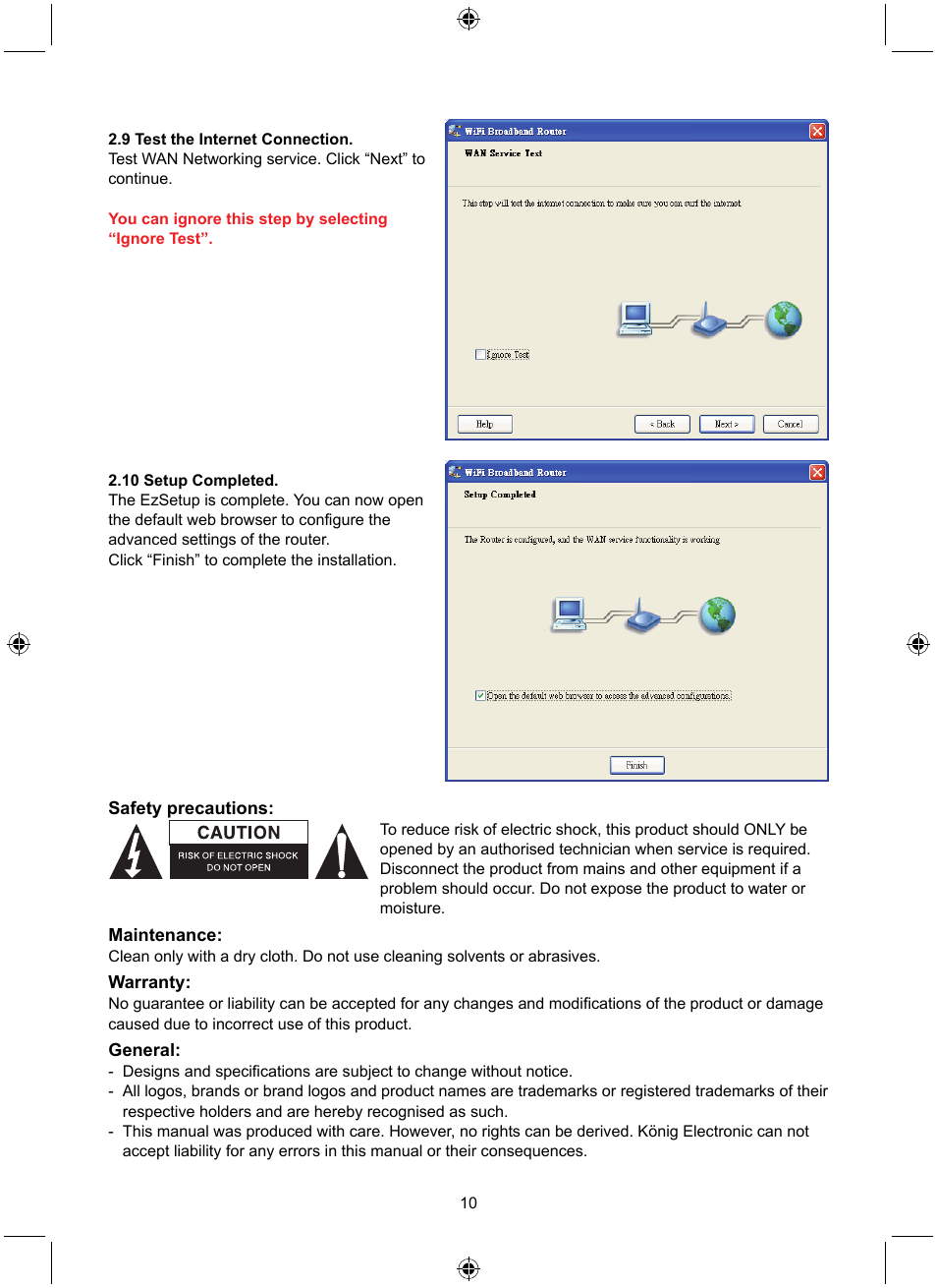 Konig Electronic WLAN router 300 Mbps User Manual | Page 10 / 140