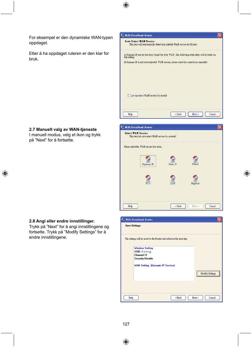 Konig Electronic WLAN router 300 Mbps User Manual | Page 127 / 140