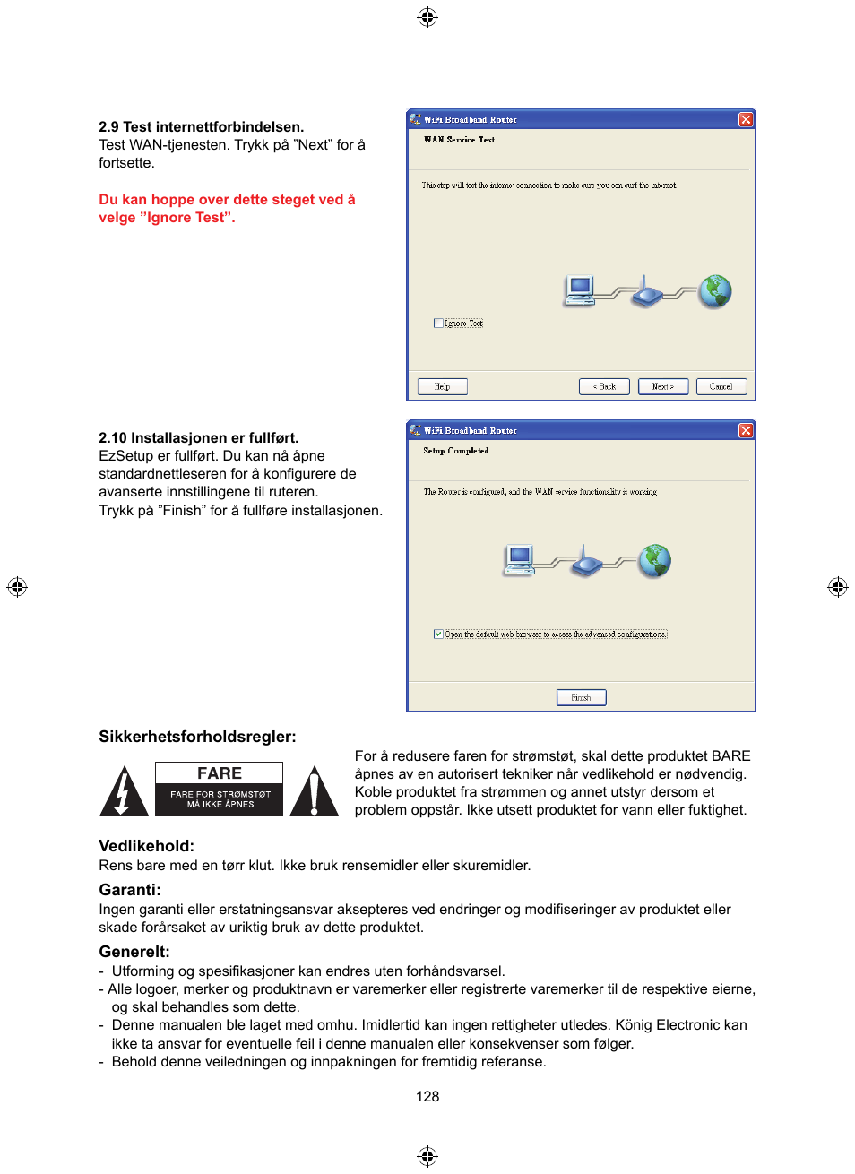 Konig Electronic WLAN router 300 Mbps User Manual | Page 128 / 140