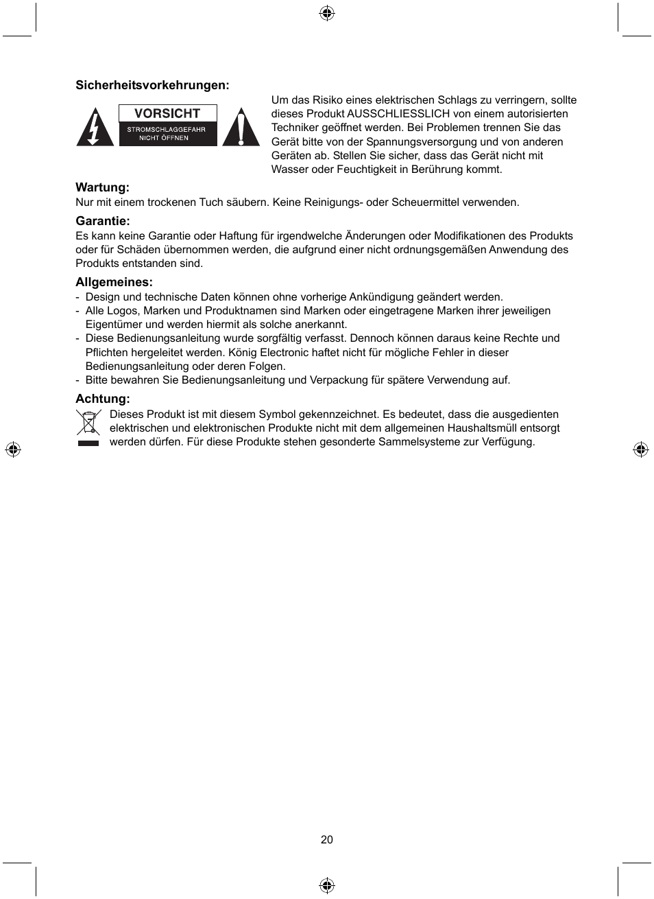 Konig Electronic WLAN router 300 Mbps User Manual | Page 20 / 140