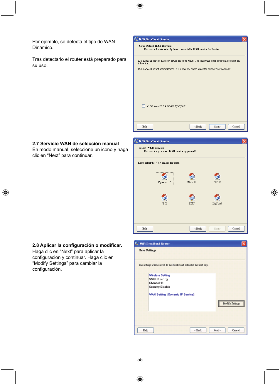 Konig Electronic WLAN router 300 Mbps User Manual | Page 55 / 140