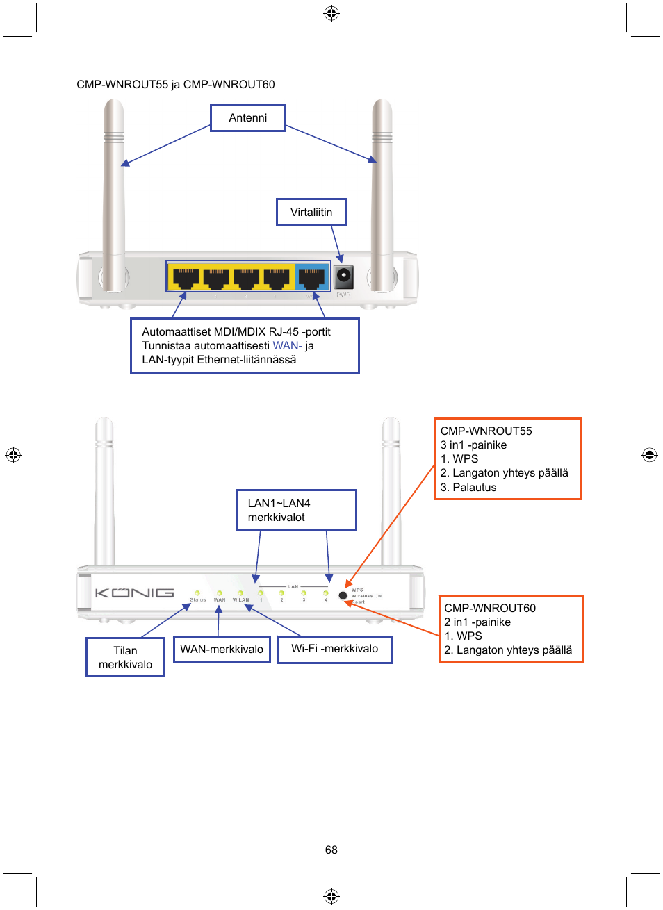 Konig Electronic WLAN router 300 Mbps User Manual | Page 68 / 140