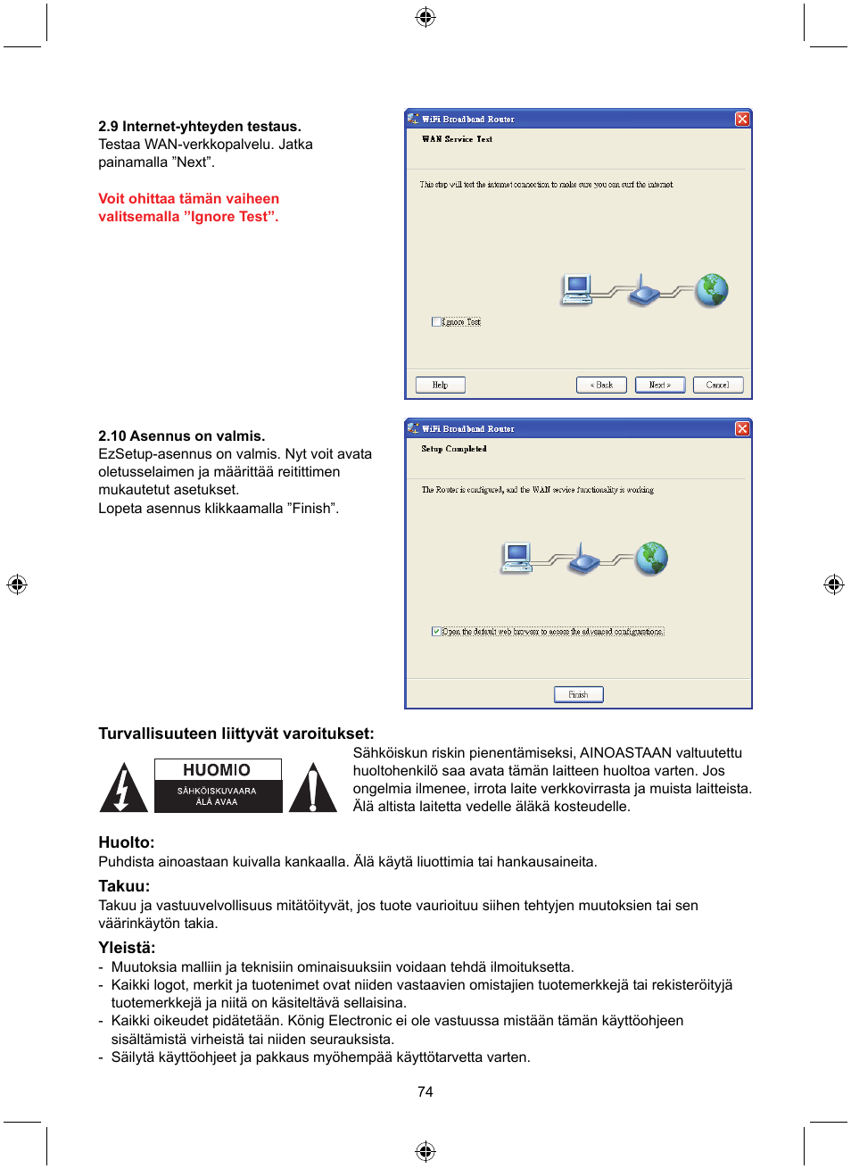 Konig Electronic WLAN router 300 Mbps User Manual | Page 74 / 140