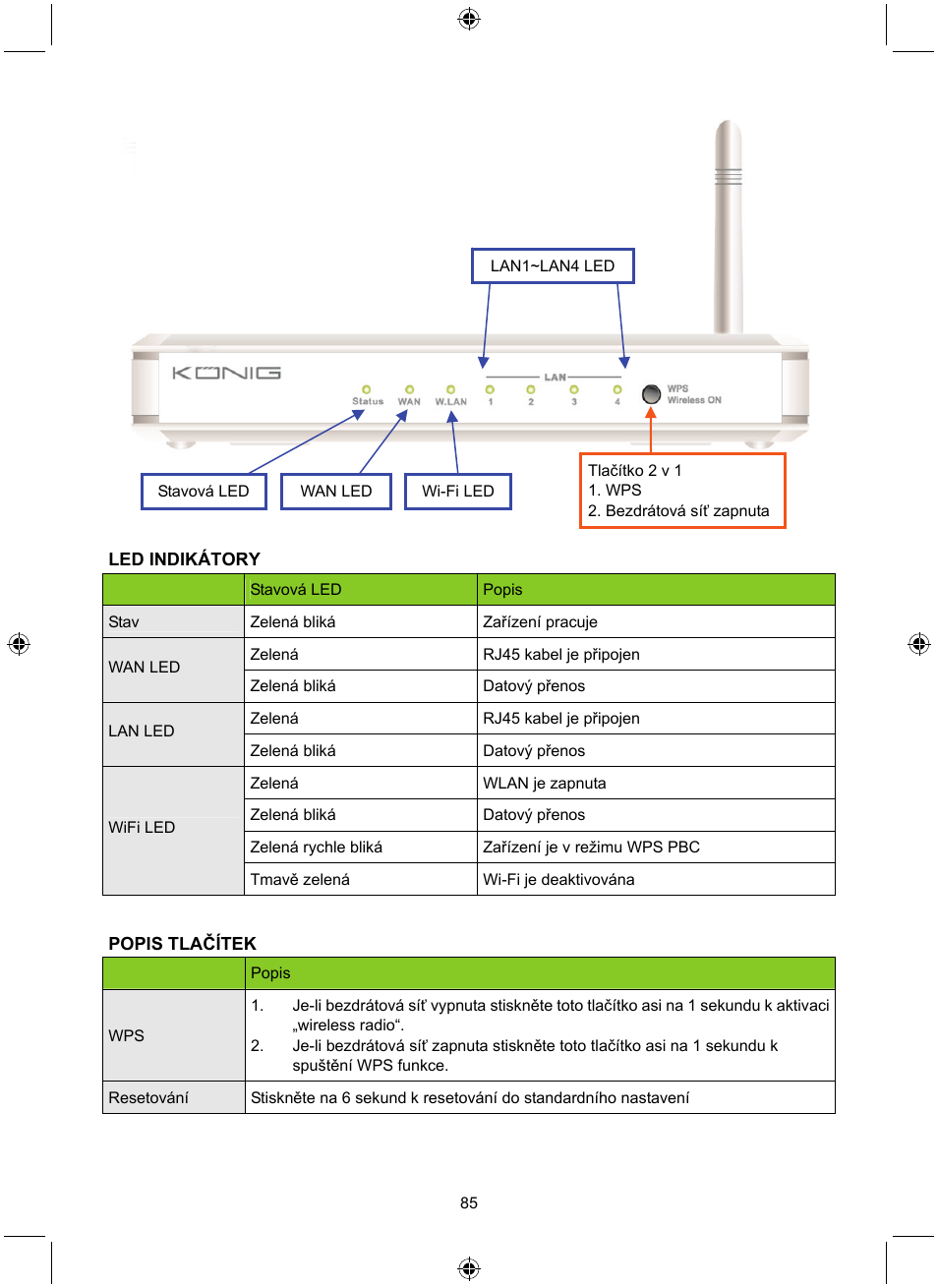 Konig Electronic WLAN router 300 Mbps User Manual | Page 85 / 140