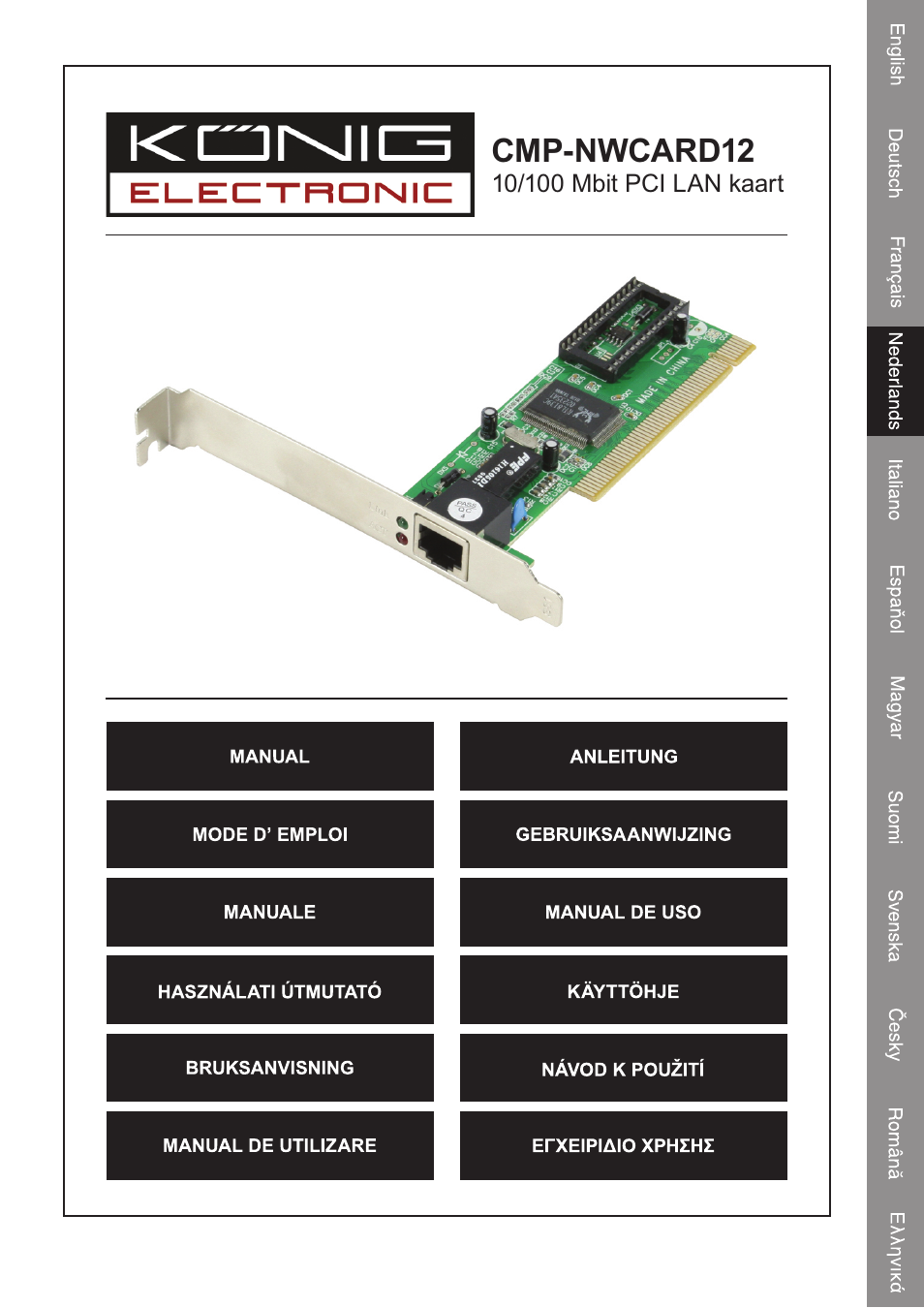 Cmp-nwcard12 | Konig Electronic PCI network card 10/100 Mbps User Manual | Page 13 / 48