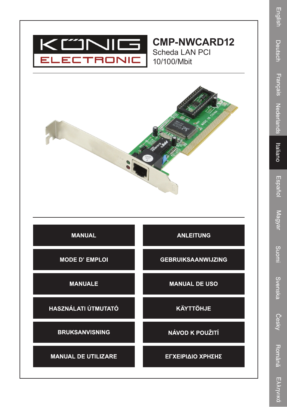Cmp-nwcard12 | Konig Electronic PCI network card 10/100 Mbps User Manual | Page 17 / 48