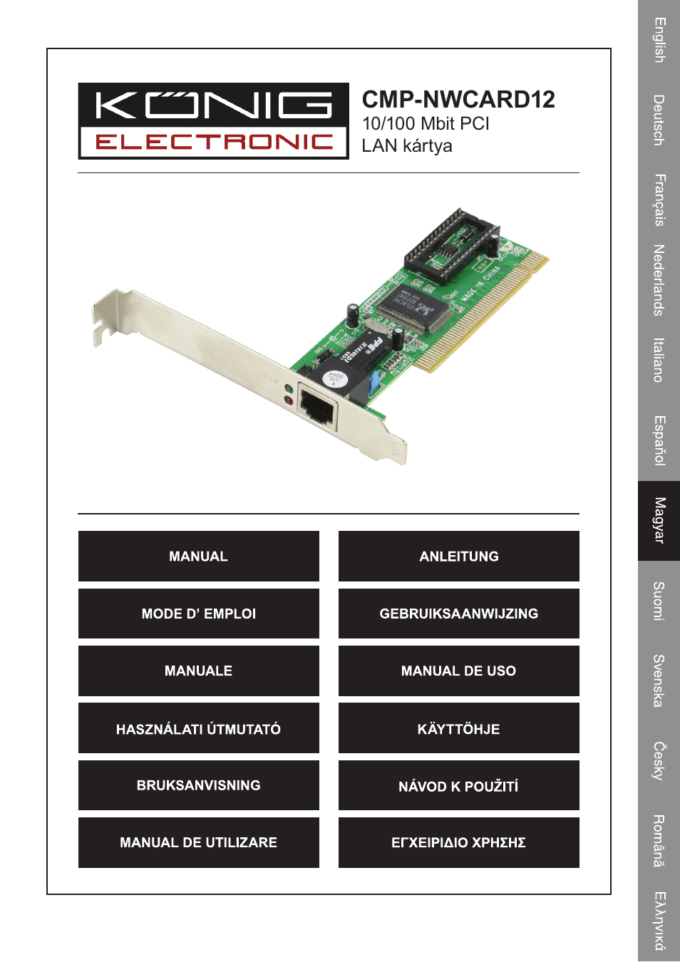 Cmp-nwcard12 | Konig Electronic PCI network card 10/100 Mbps User Manual | Page 25 / 48