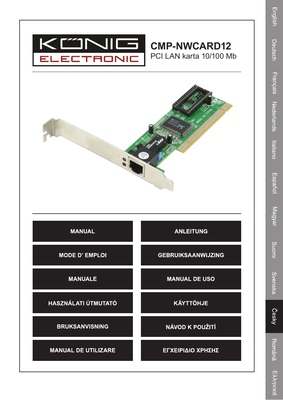 Cmp-nwcard12 | Konig Electronic PCI network card 10/100 Mbps User Manual | Page 37 / 48