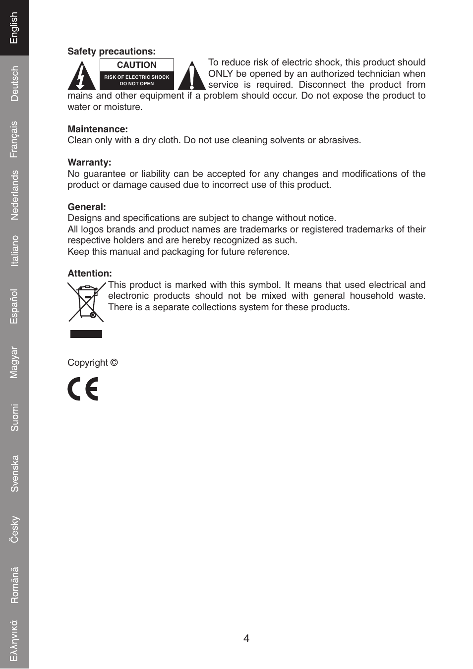 Konig Electronic PCI network card 10/100 Mbps User Manual | Page 4 / 48