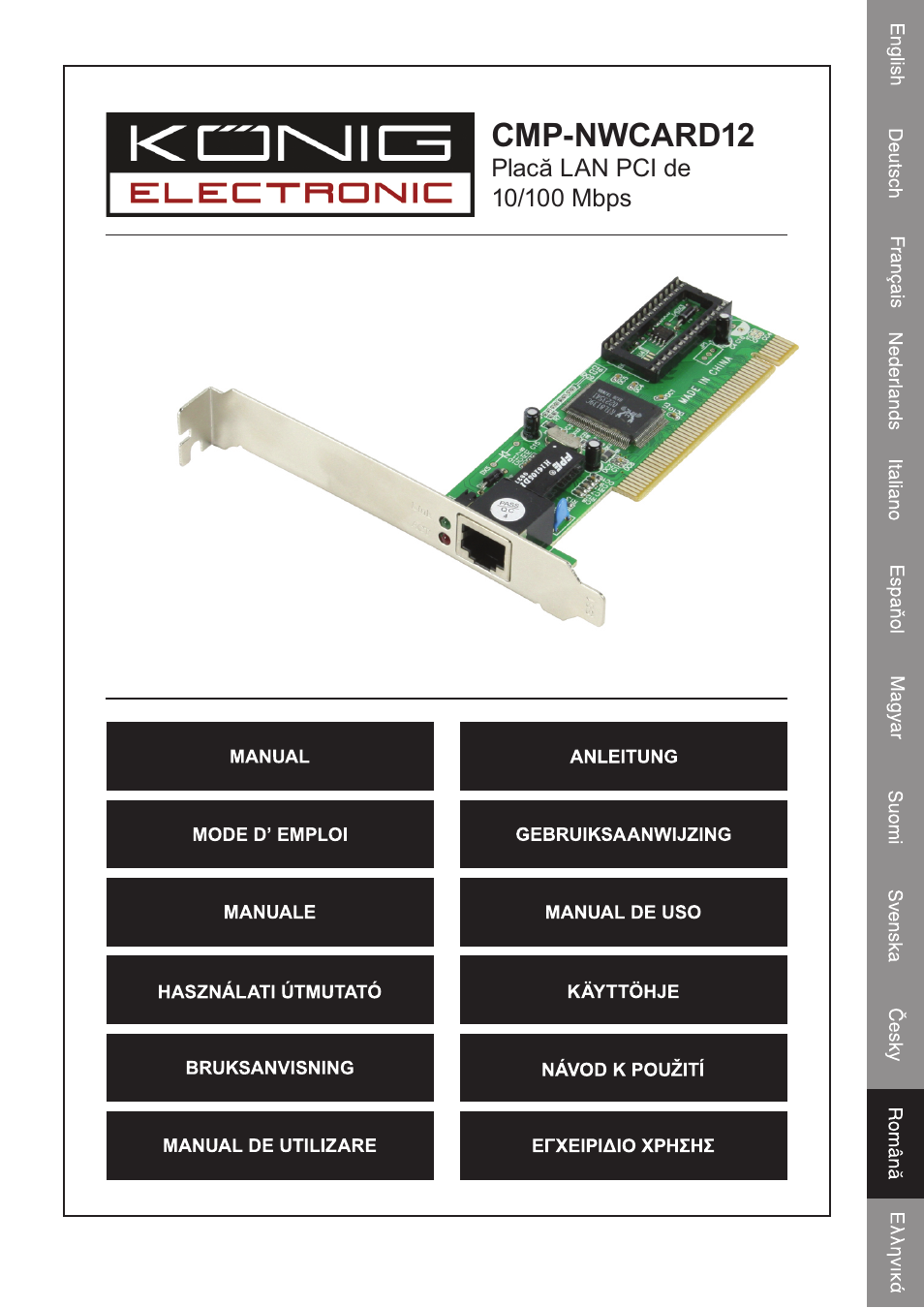 Cmp-nwcard12 | Konig Electronic PCI network card 10/100 Mbps User Manual | Page 41 / 48