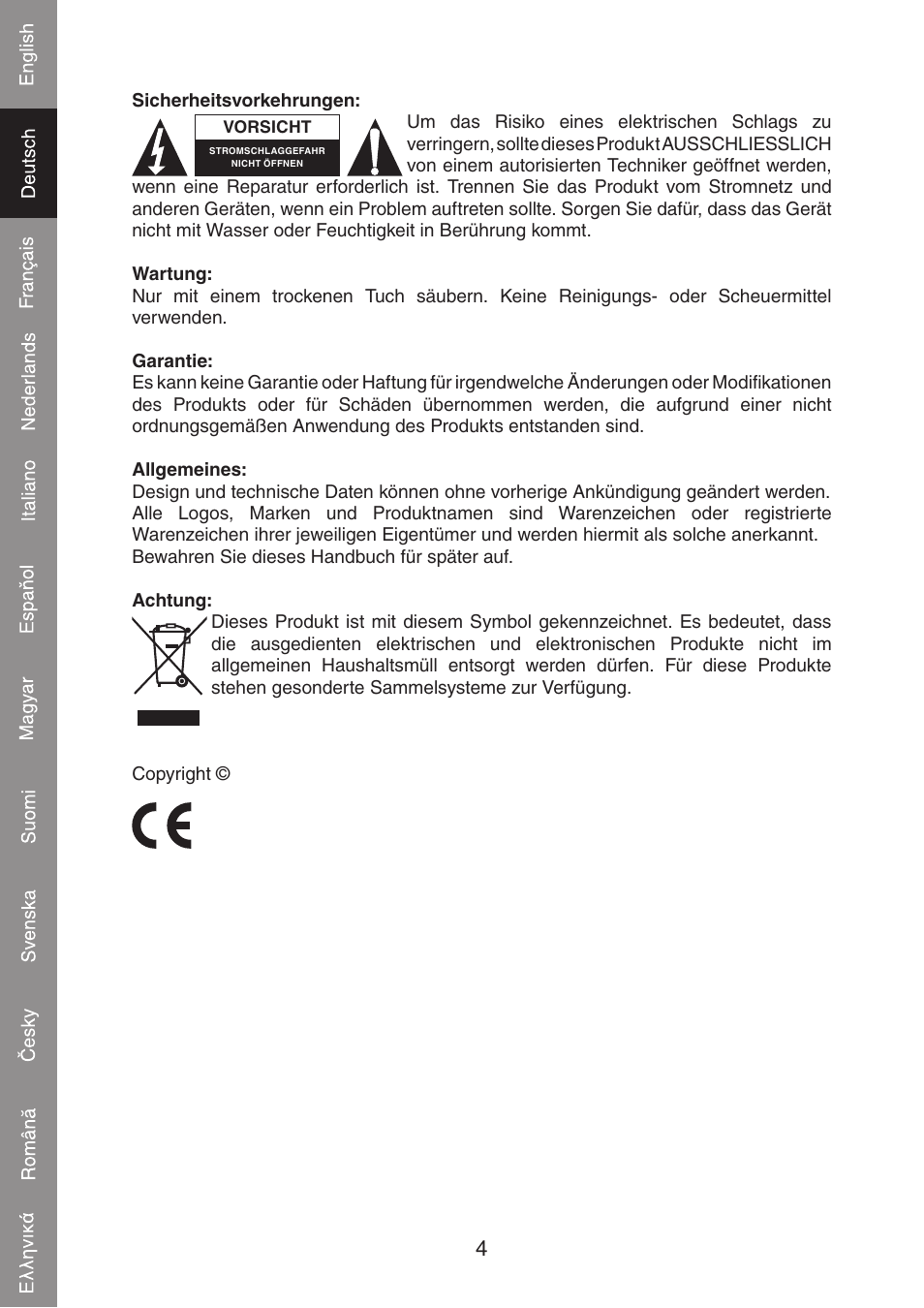 Konig Electronic PCI network card 10/100 Mbps User Manual | Page 8 / 48