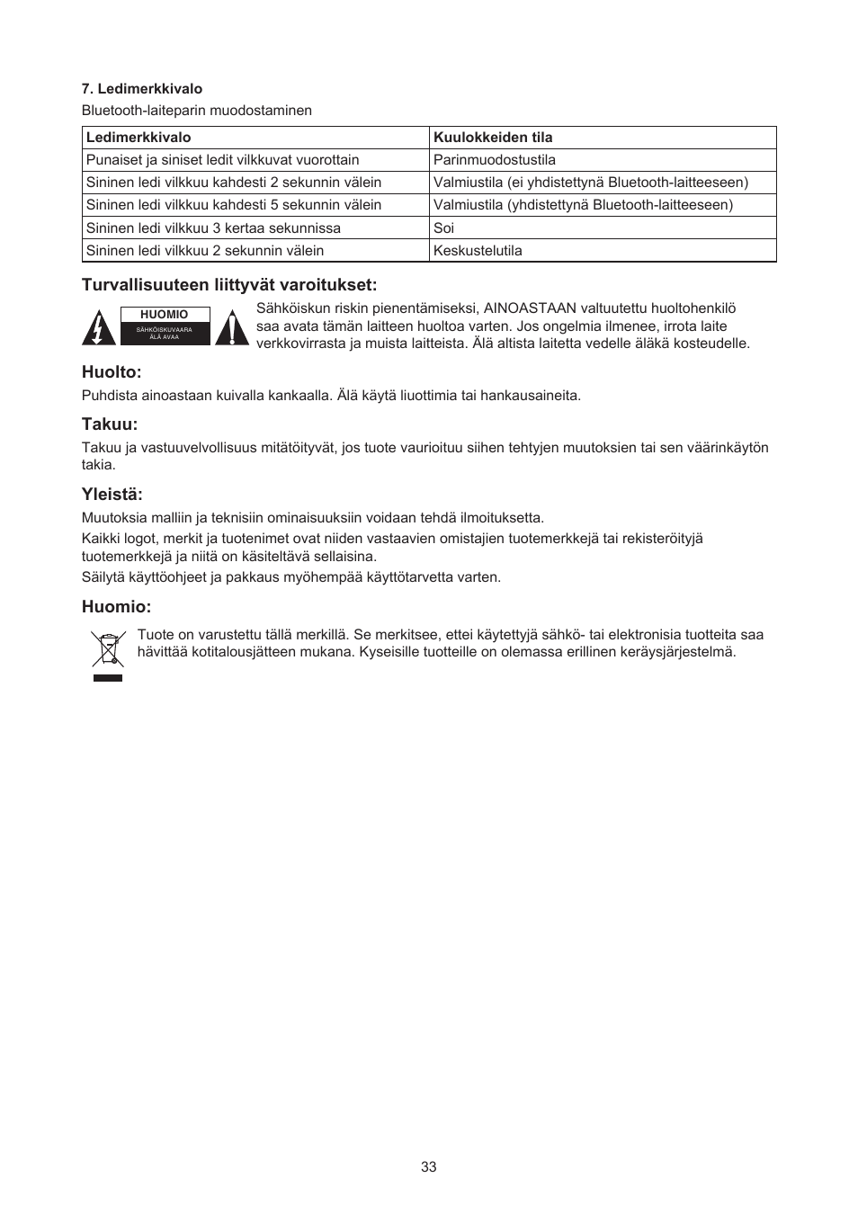 Konig Electronic Bluetooth design headset User Manual | Page 33 / 58