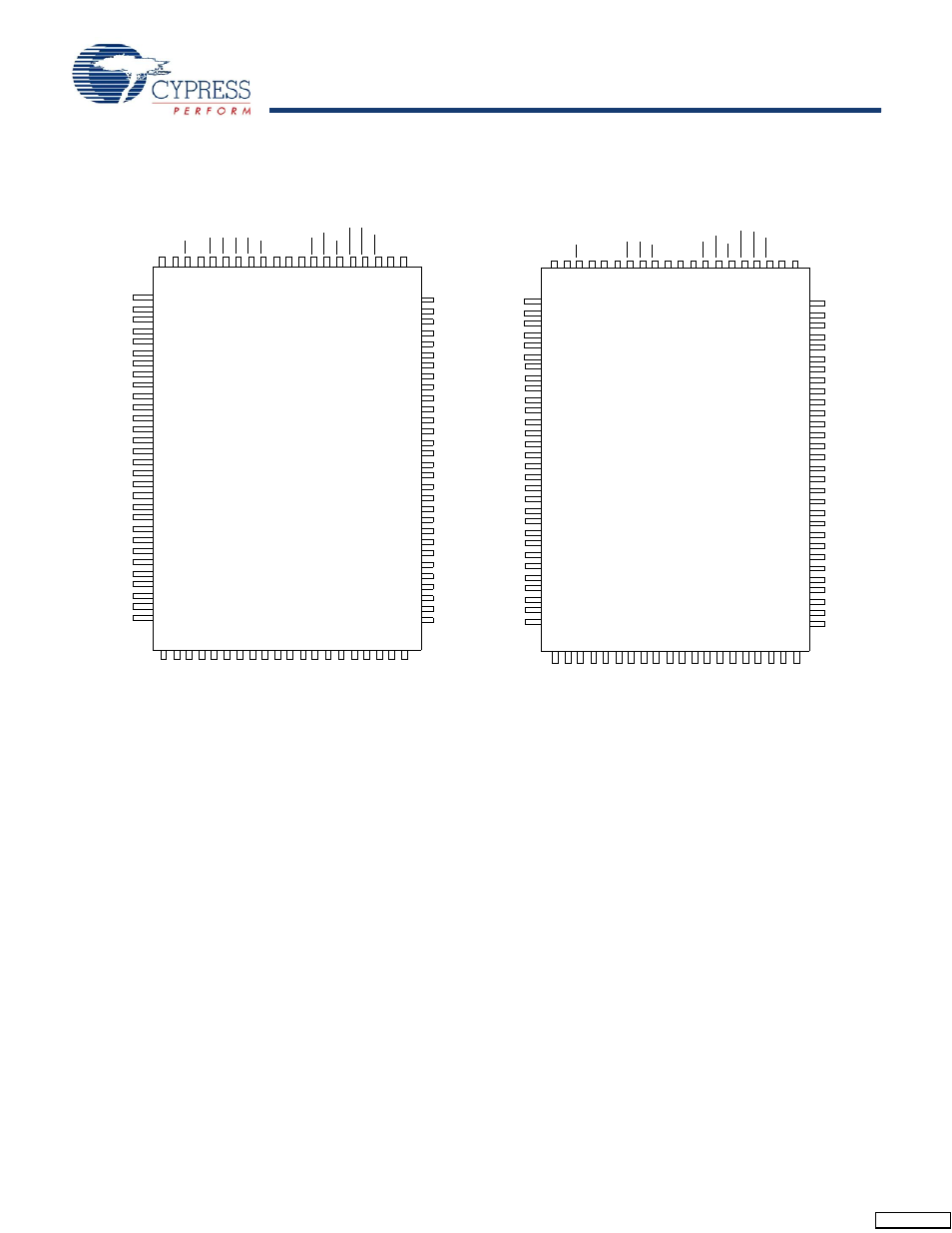 Pin configurations, Figure 1. 100-pin tqfp pinout | Cypress CY7C1443AV33 User Manual | Page 4 / 31