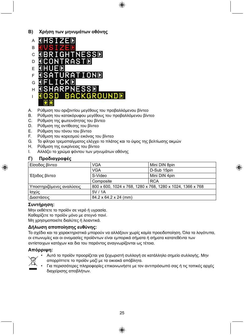 Konig Electronic PC to TV converter User Manual | Page 25 / 33