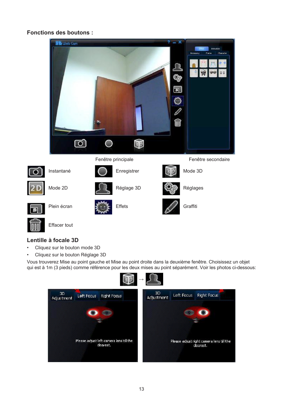 Konig Electronic USB 2.0 3D webcam User Manual | Page 13 / 72