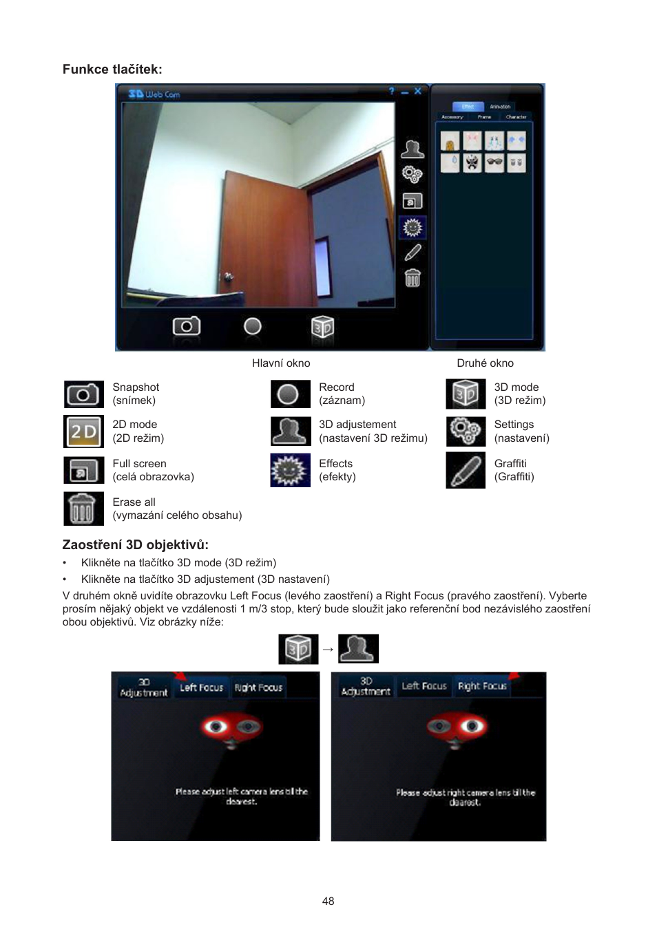 Konig Electronic USB 2.0 3D webcam User Manual | Page 48 / 72