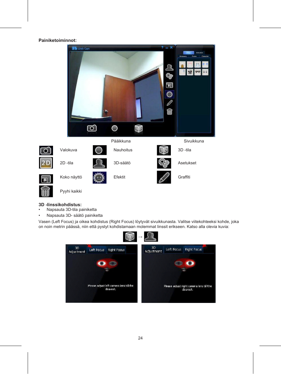 Konig Electronic USB 2.0 3D webcam User Manual | Page 24 / 44