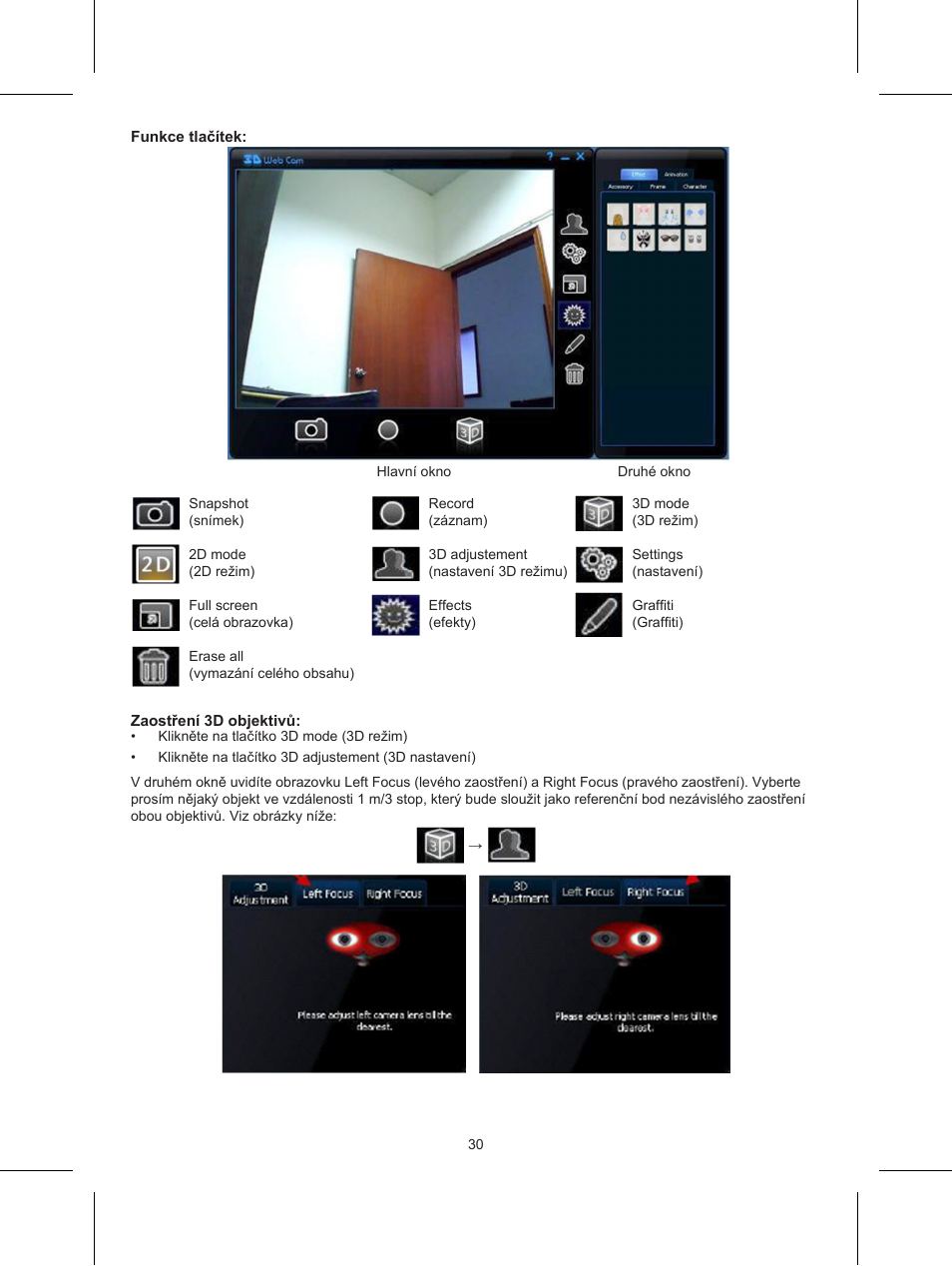 Konig Electronic USB 2.0 3D webcam User Manual | Page 30 / 44