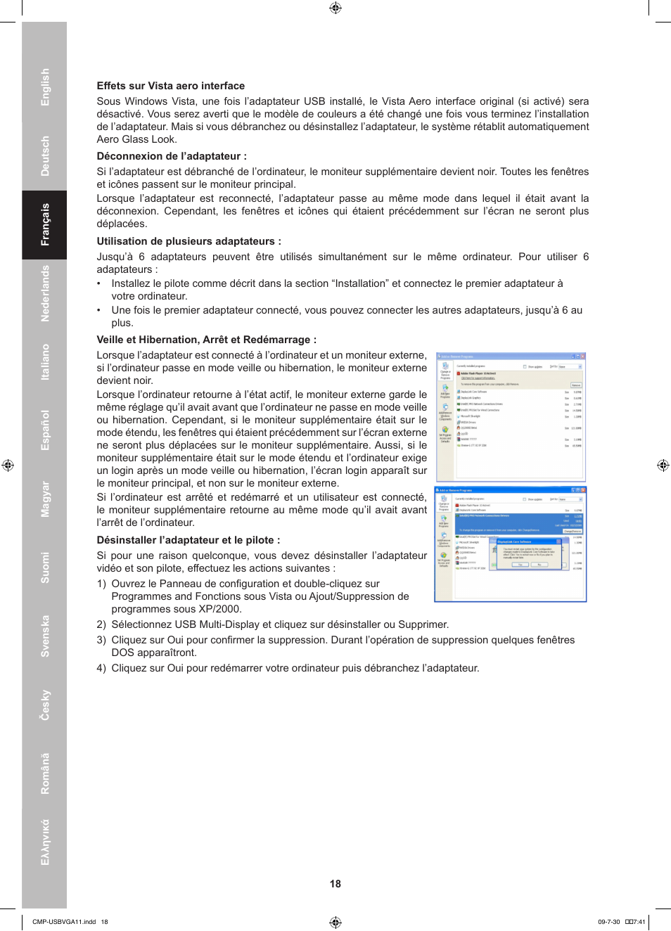 Konig Electronic USB 2.0 to VGA/DVI adapter User Manual | Page 18 / 73