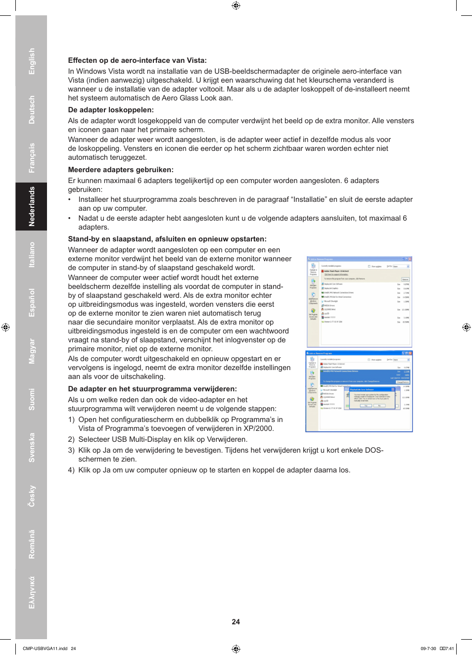 Konig Electronic USB 2.0 to VGA/DVI adapter User Manual | Page 24 / 73