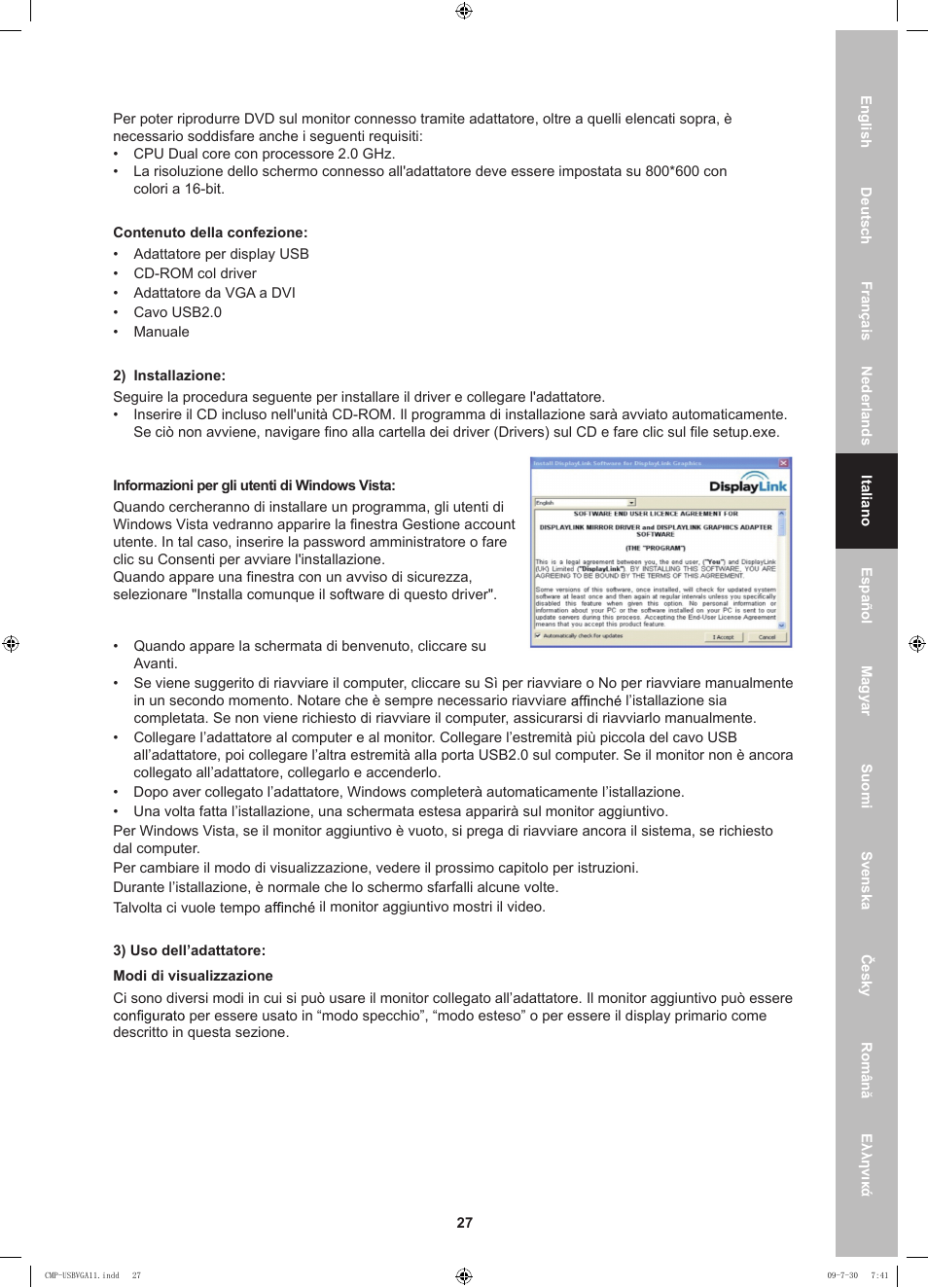 Konig Electronic USB 2.0 to VGA/DVI adapter User Manual | Page 27 / 73