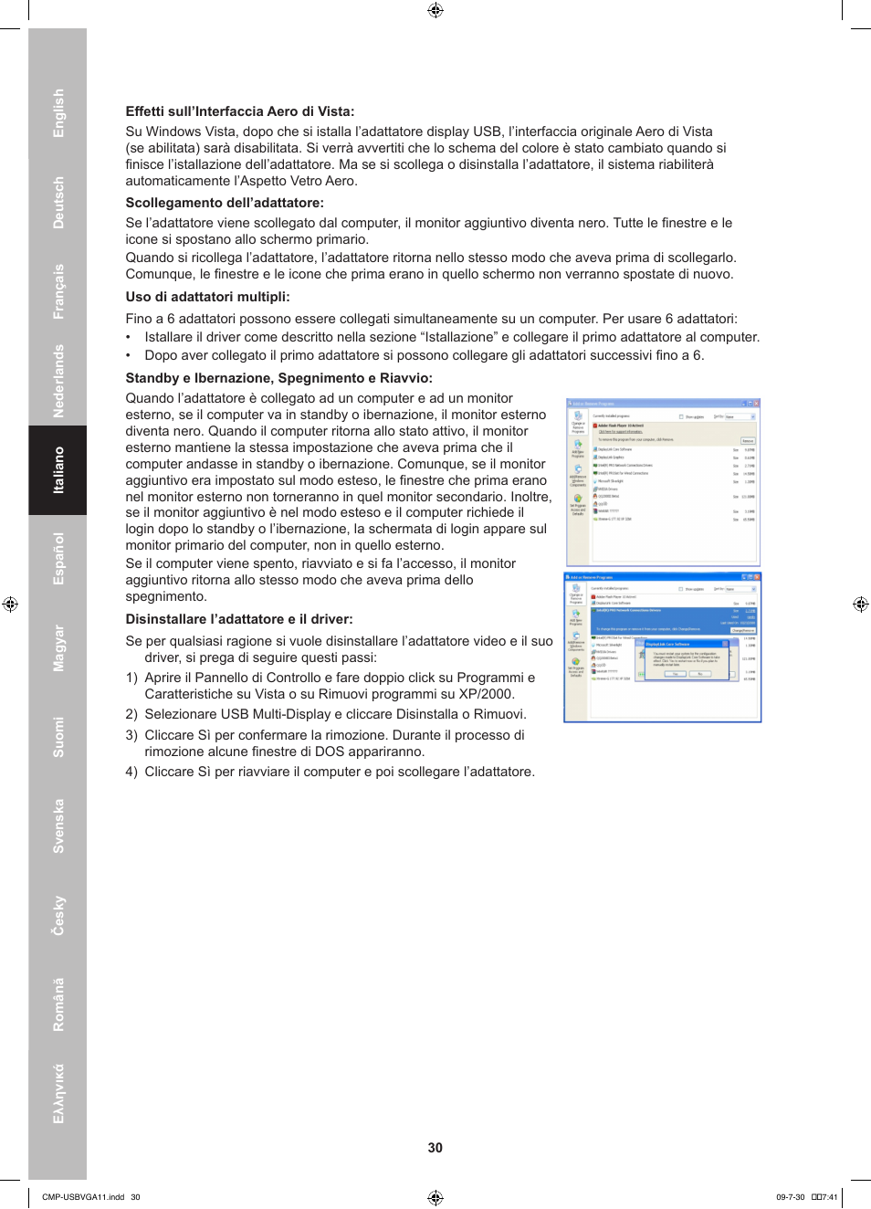 Konig Electronic USB 2.0 to VGA/DVI adapter User Manual | Page 30 / 73