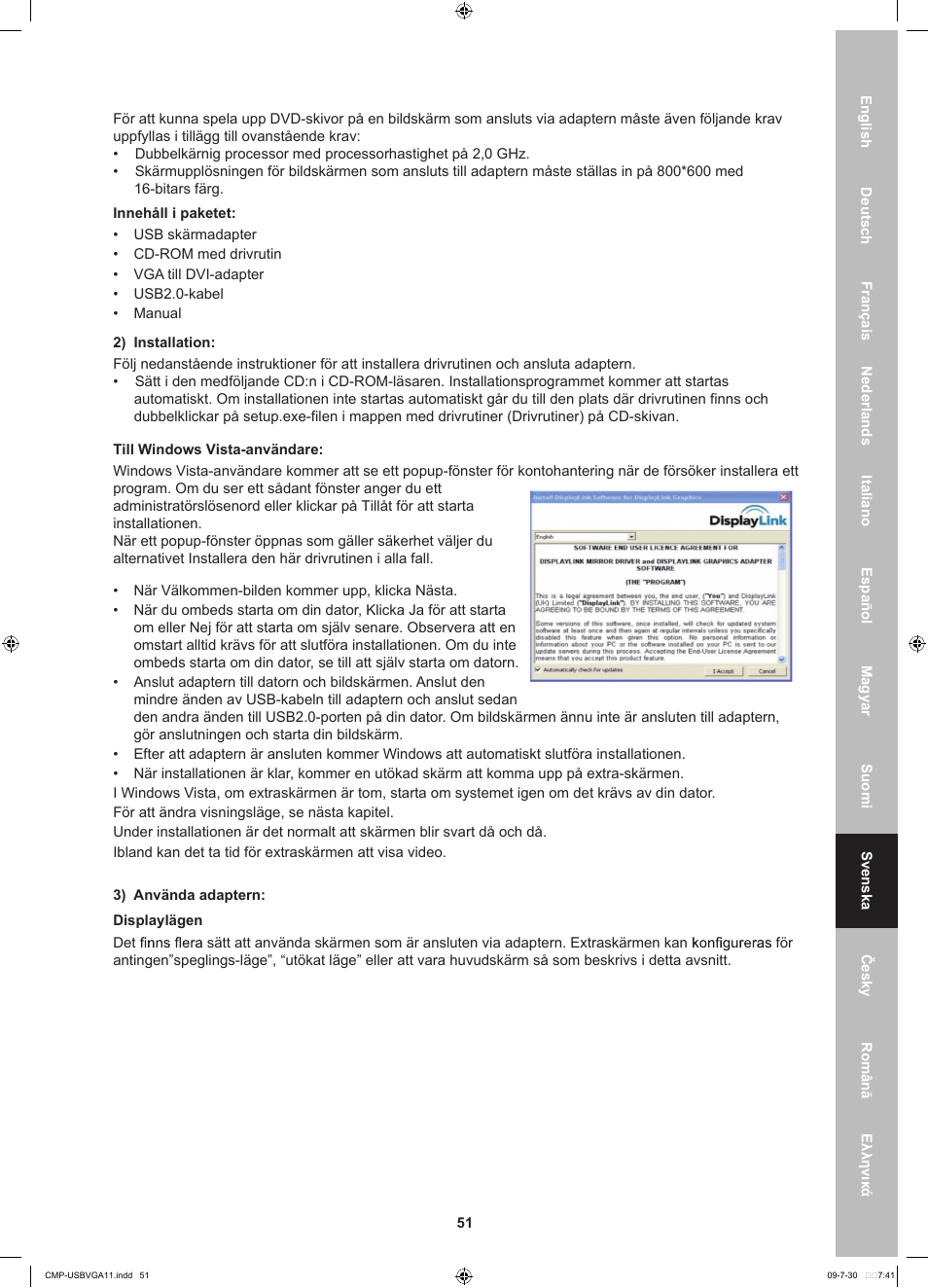 Konig Electronic USB 2.0 to VGA/DVI adapter User Manual | Page 51 / 73