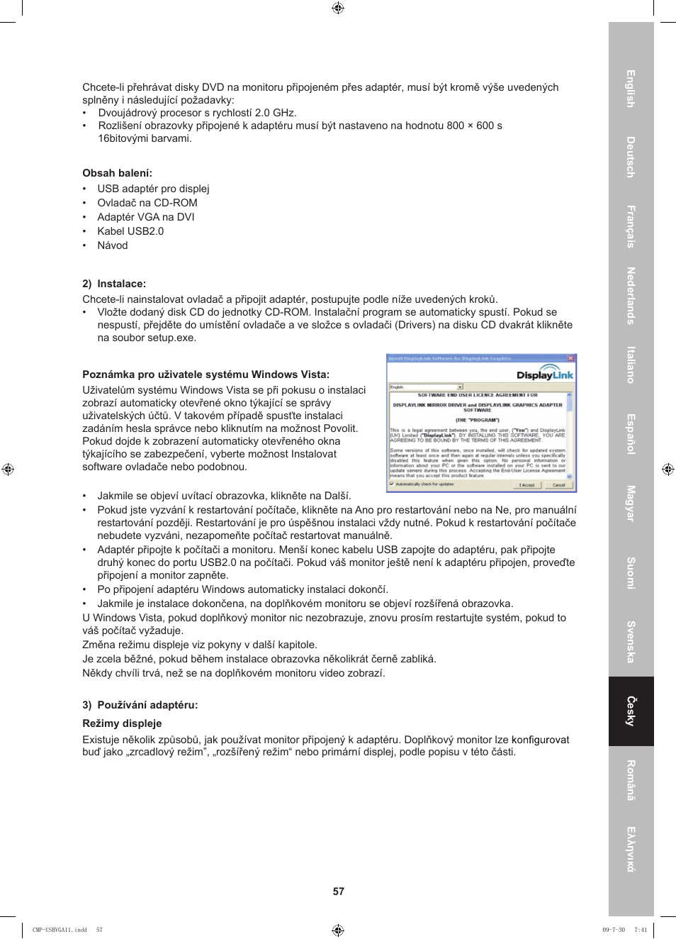 Konig Electronic USB 2.0 to VGA/DVI adapter User Manual | Page 57 / 73