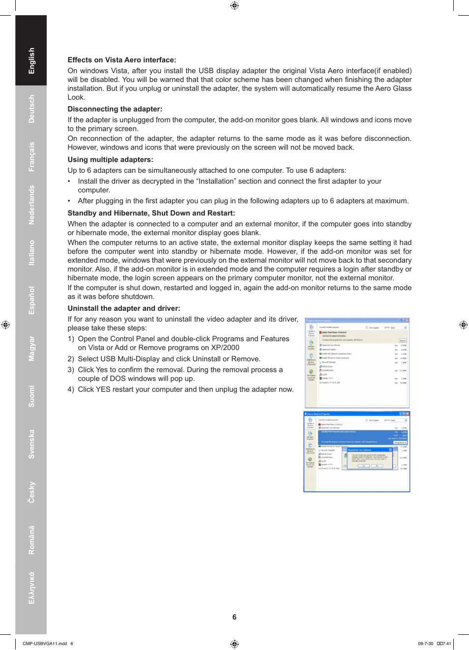 Konig Electronic USB 2.0 to VGA/DVI adapter User Manual | Page 6 / 73