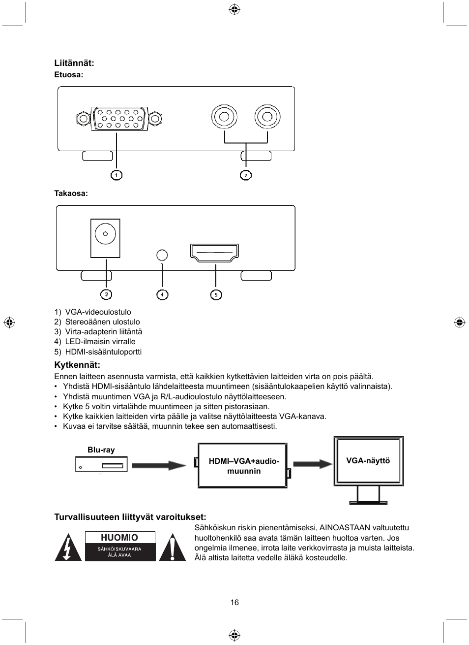 Konig Electronic HDMI - VGA converter User Manual | Page 16 / 30