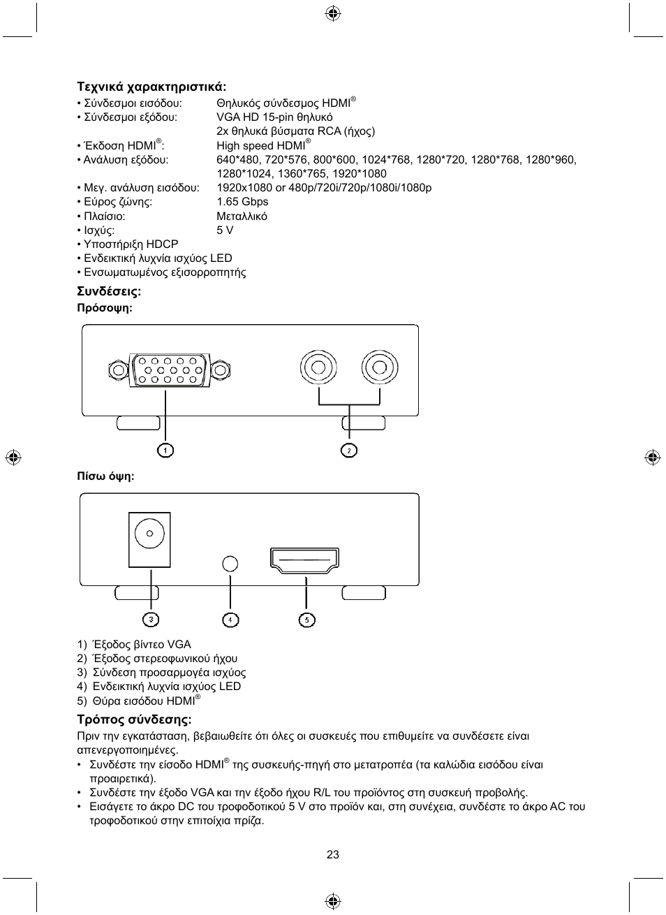 Konig Electronic HDMI - VGA converter User Manual | Page 23 / 30