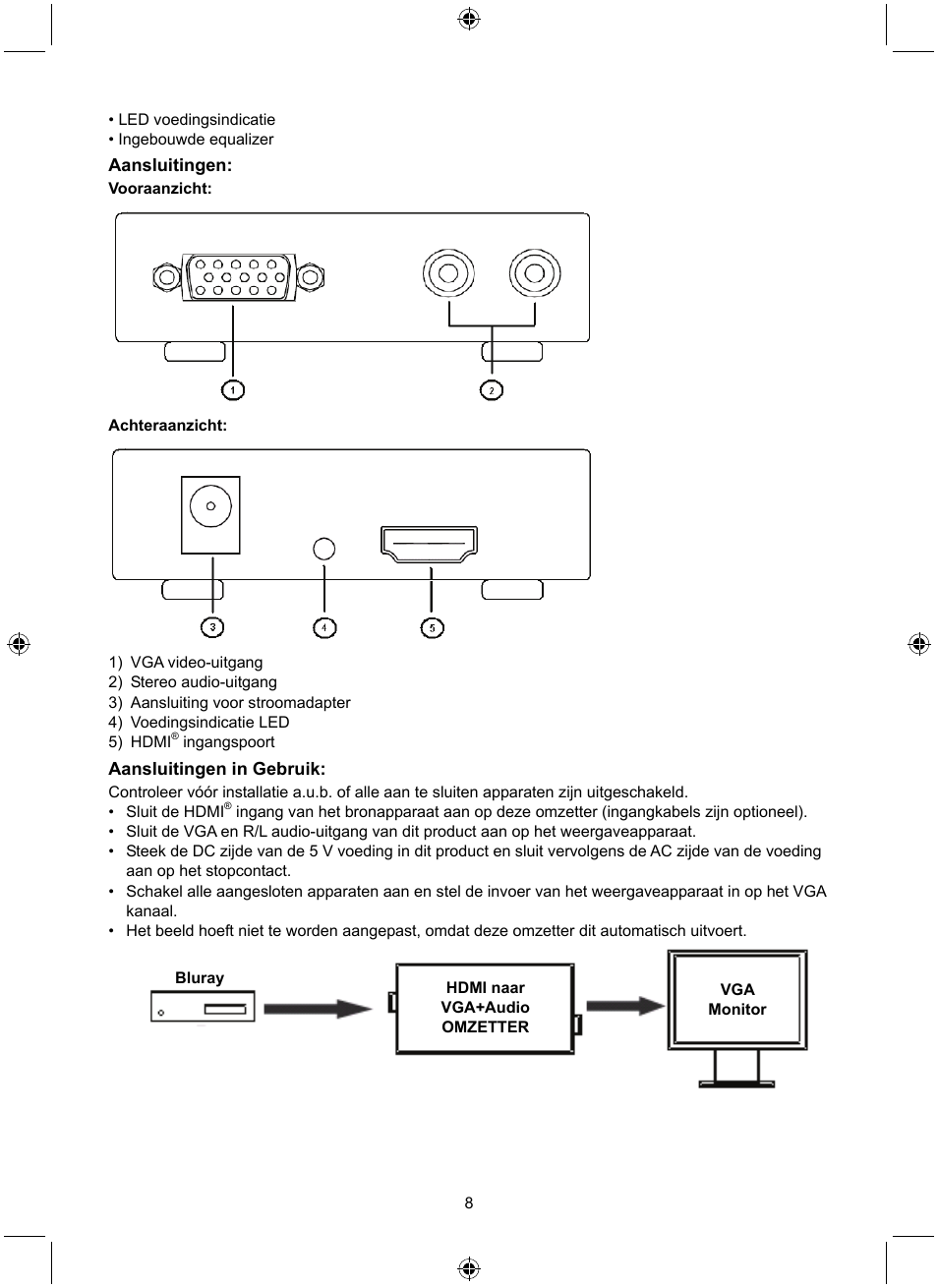 Konig Electronic HDMI - VGA converter User Manual | Page 8 / 30