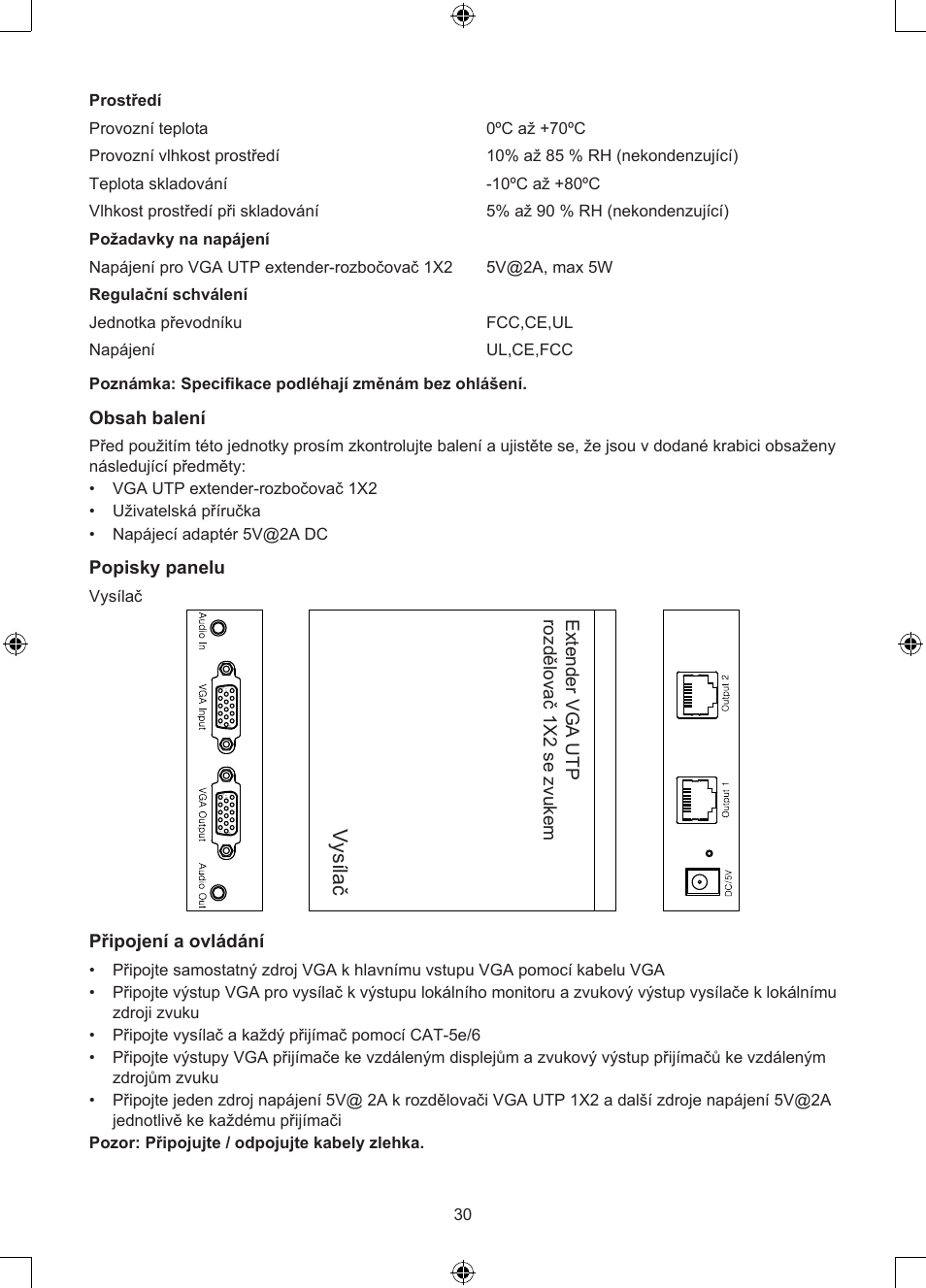 Konig Electronic VGA over UTP extender User Manual | Page 30 / 44