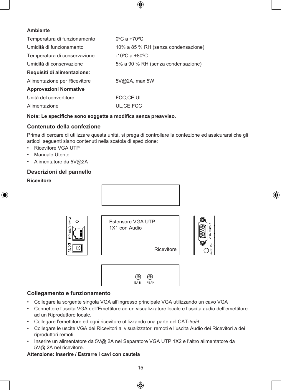 Konig Electronic VGA over UTP receiver User Manual | Page 15 / 44