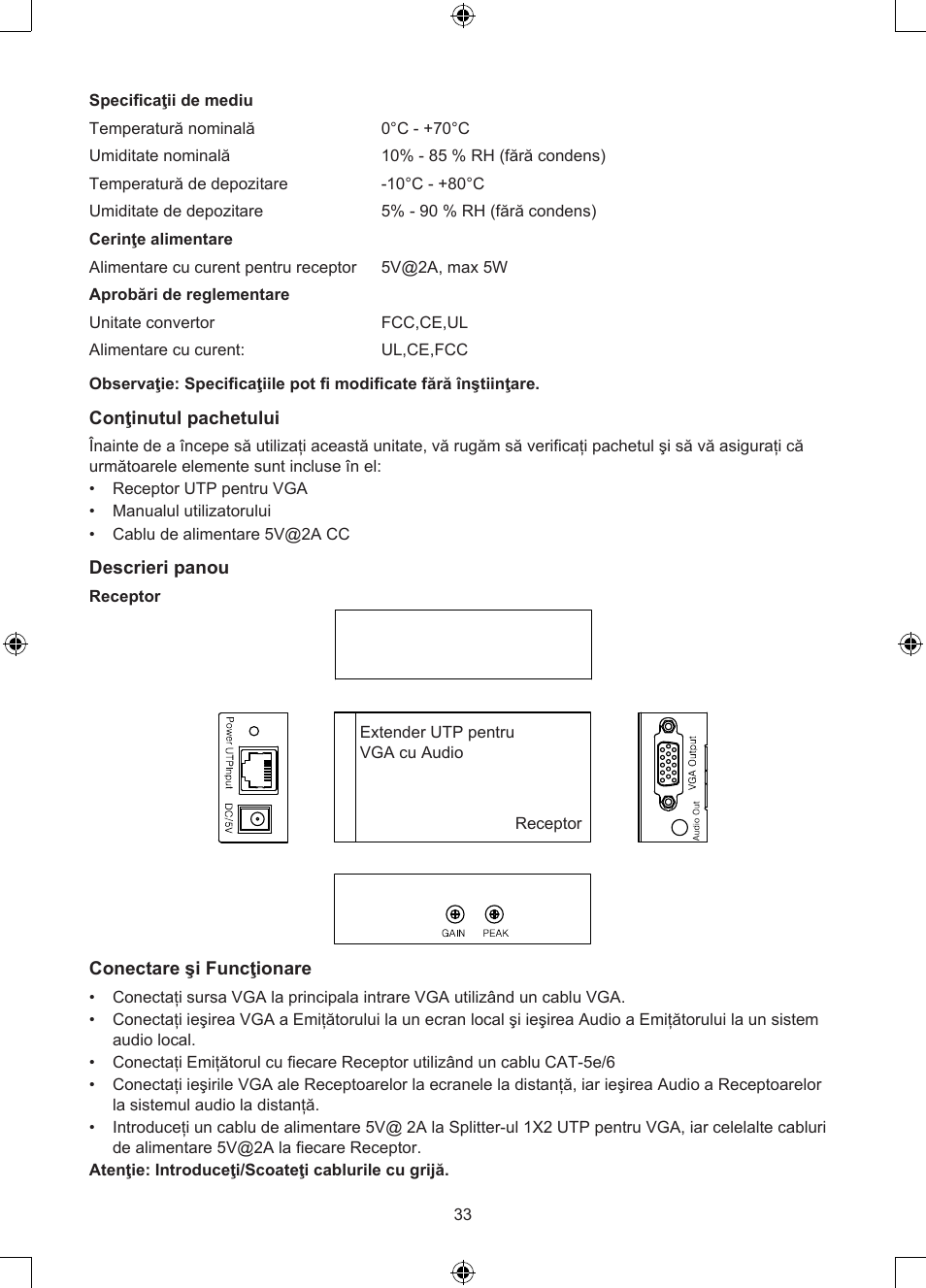 Konig Electronic VGA over UTP receiver User Manual | Page 33 / 44