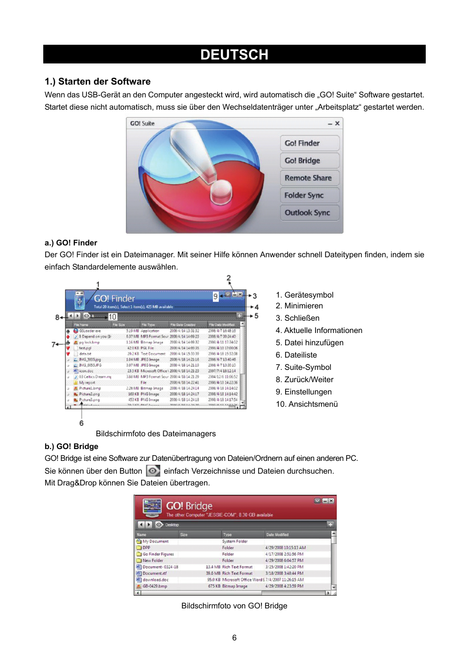 Deutsch, Usb 2.0 - usb 2.0 datenkabel | Konig Electronic USB 2.0 to USB 2.0 data cable User Manual | Page 6 / 67