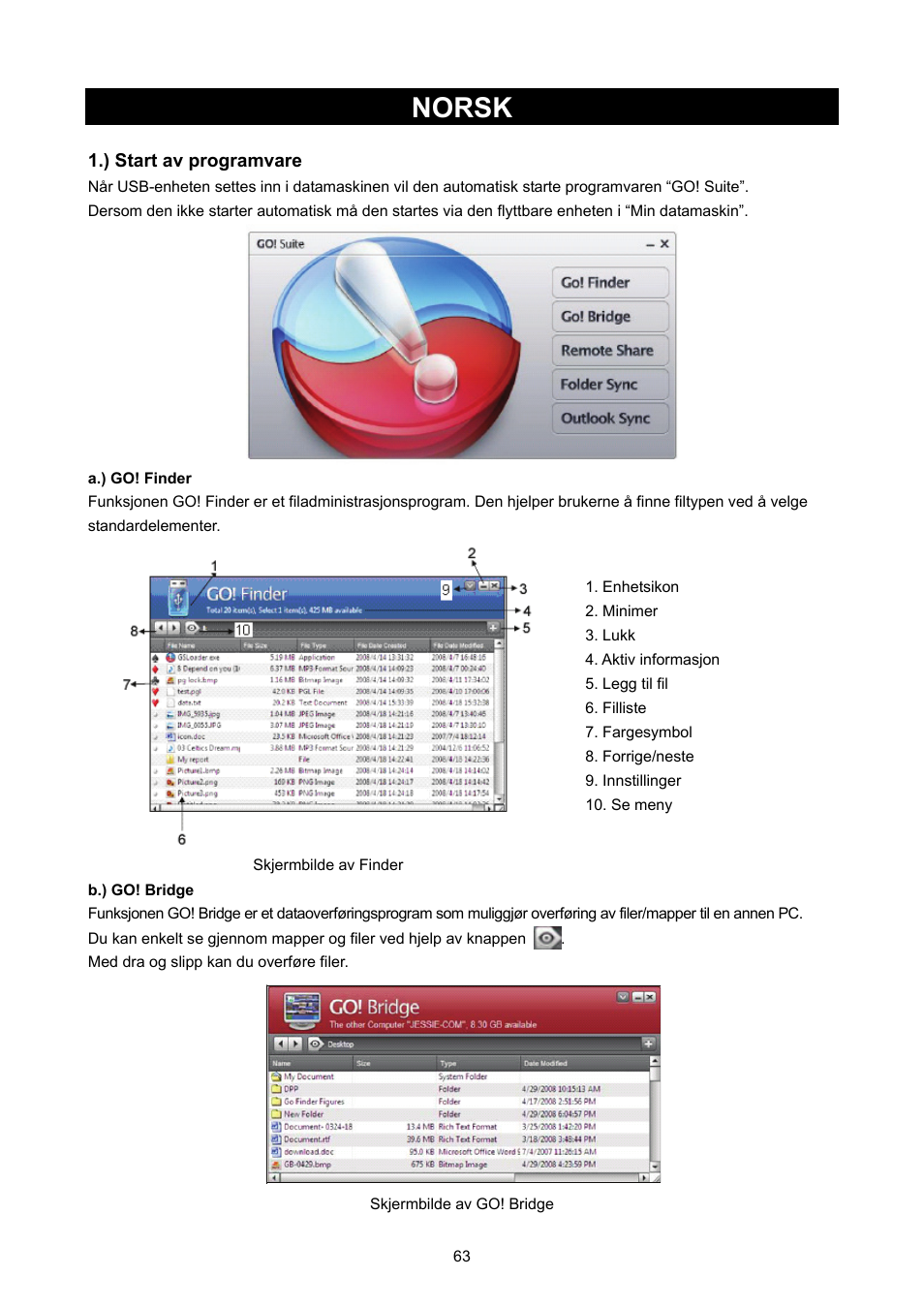 Norsk, P. 63 ) usb2.0 - usb2.0 datakabel | Konig Electronic USB 2.0 to USB 2.0 data cable User Manual | Page 63 / 67