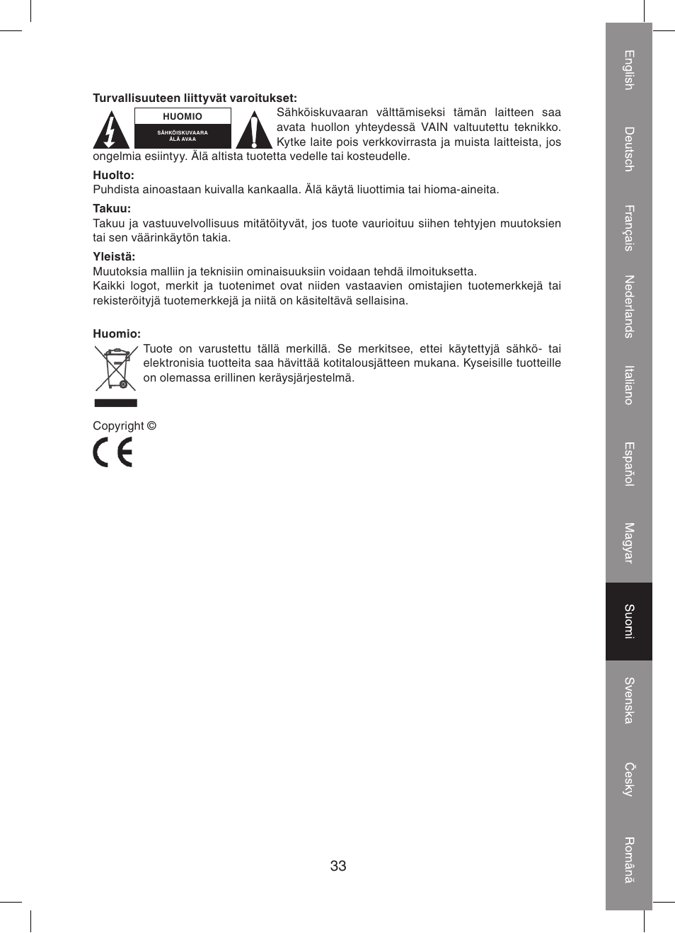 Konig Electronic 2 port dvi splitter User Manual | Page 33 / 48