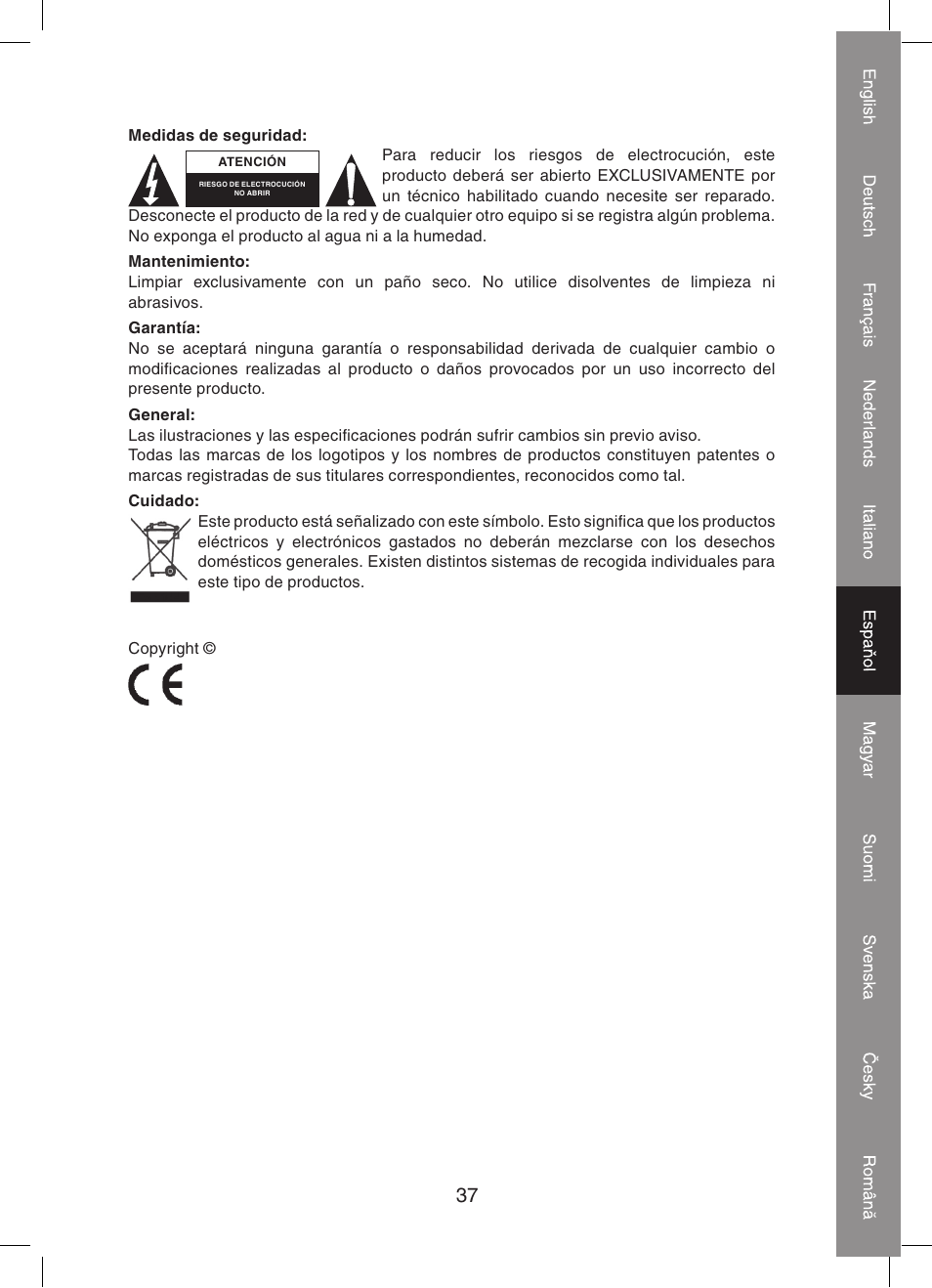 Konig Electronic KVM-extender by utp User Manual | Page 37 / 68