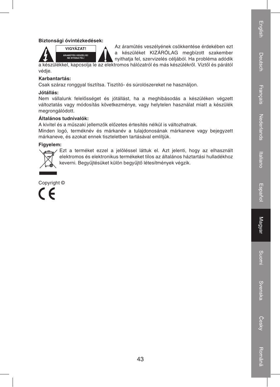 Konig Electronic KVM-extender by utp User Manual | Page 43 / 68