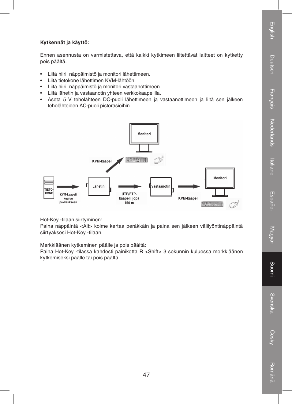 Konig Electronic KVM-extender by utp User Manual | Page 47 / 68
